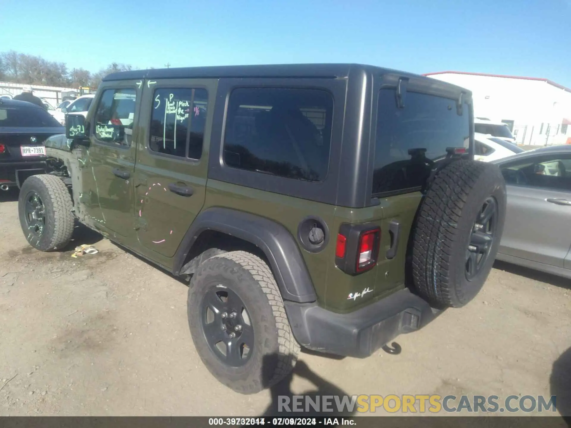 3 fotografías del automóvil dañado 1C4HJXDG1LW349170 JEEP WRANGLER UNLIMITED 2020