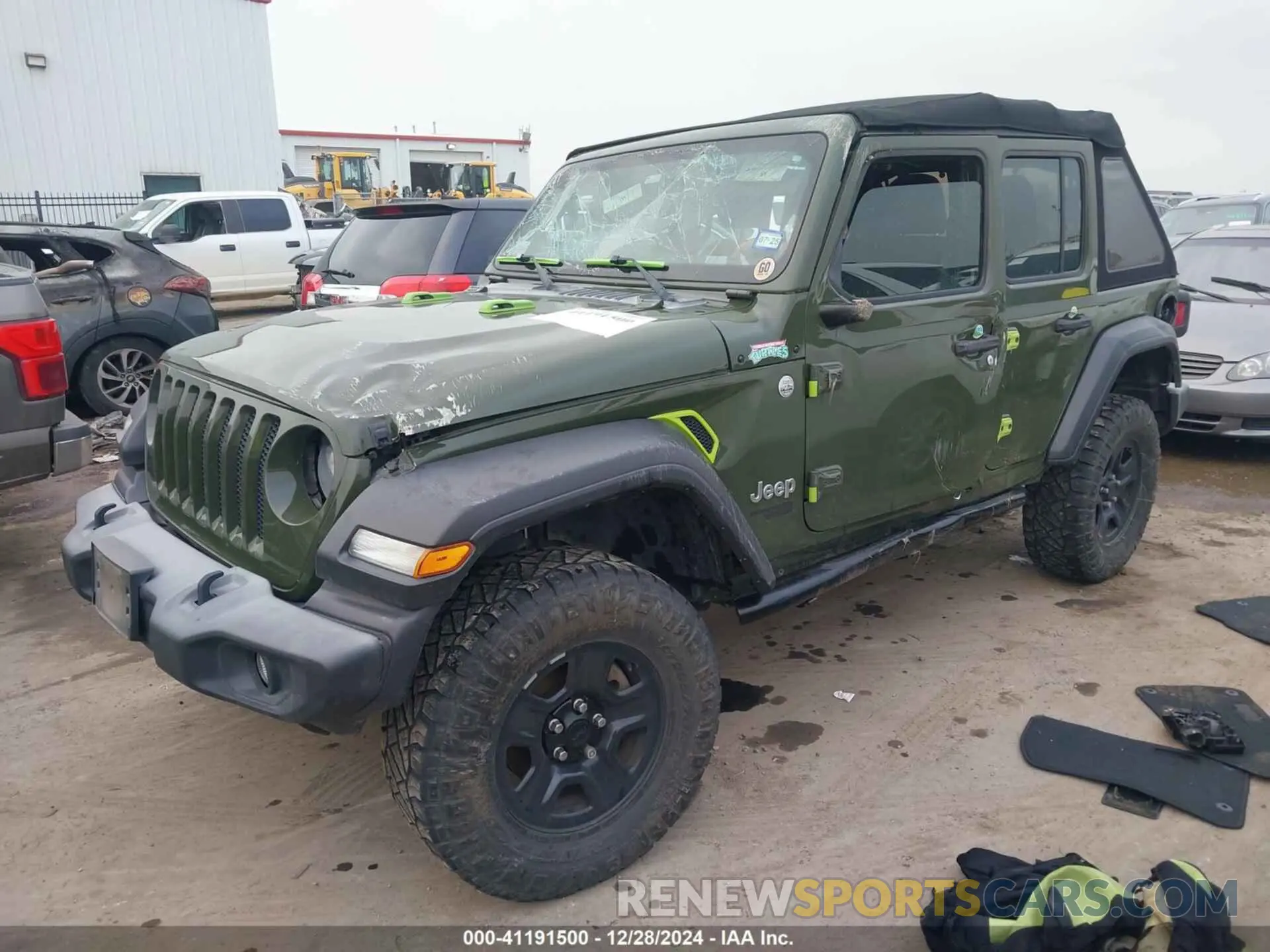 2 fotografías del automóvil dañado 1C4HJXDG2LW310684 JEEP WRANGLER UNLIMITED 2020