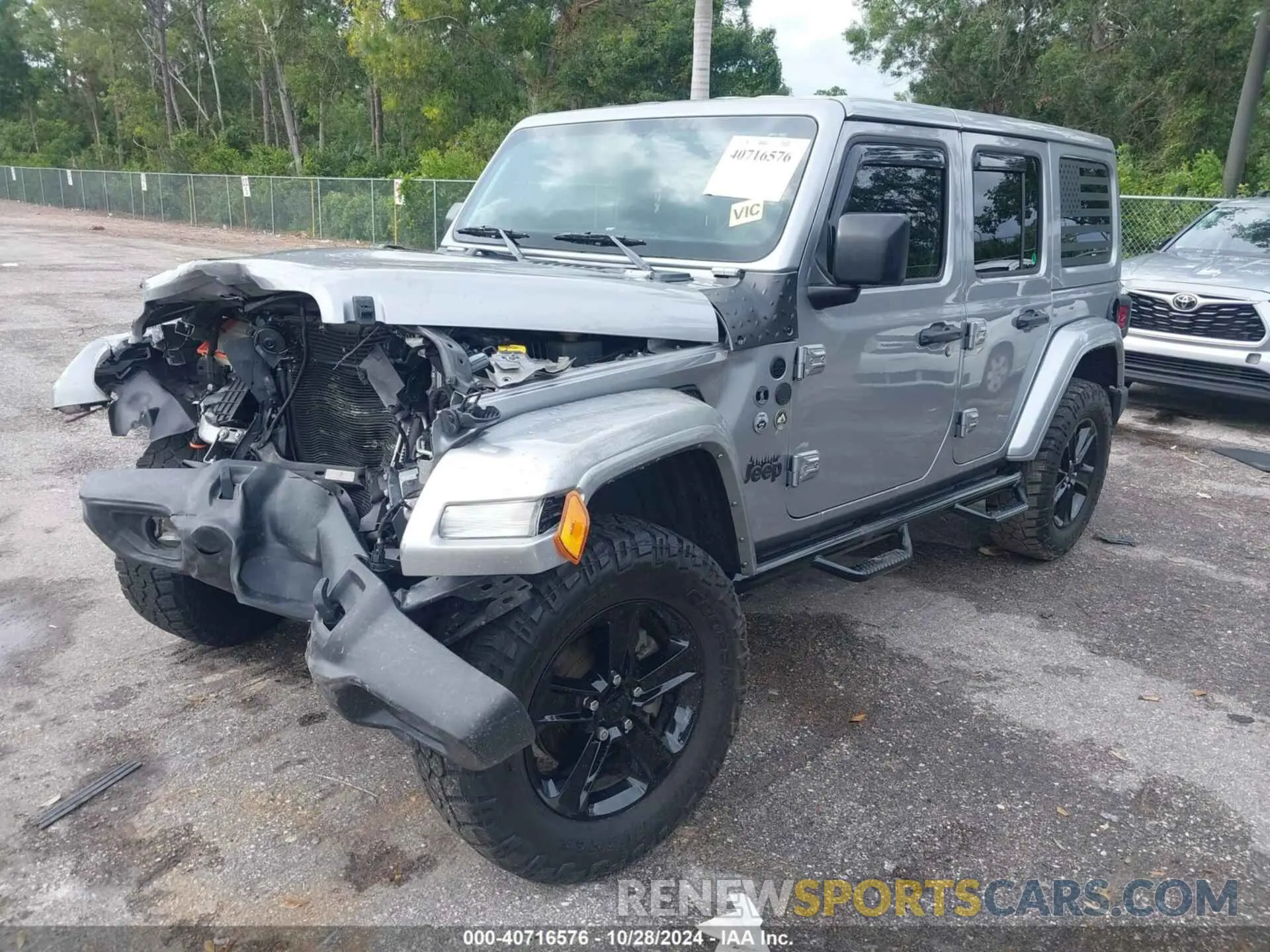 2 fotografías del automóvil dañado 1C4HJXDG3LW250141 JEEP WRANGLER UNLIMITED 2020