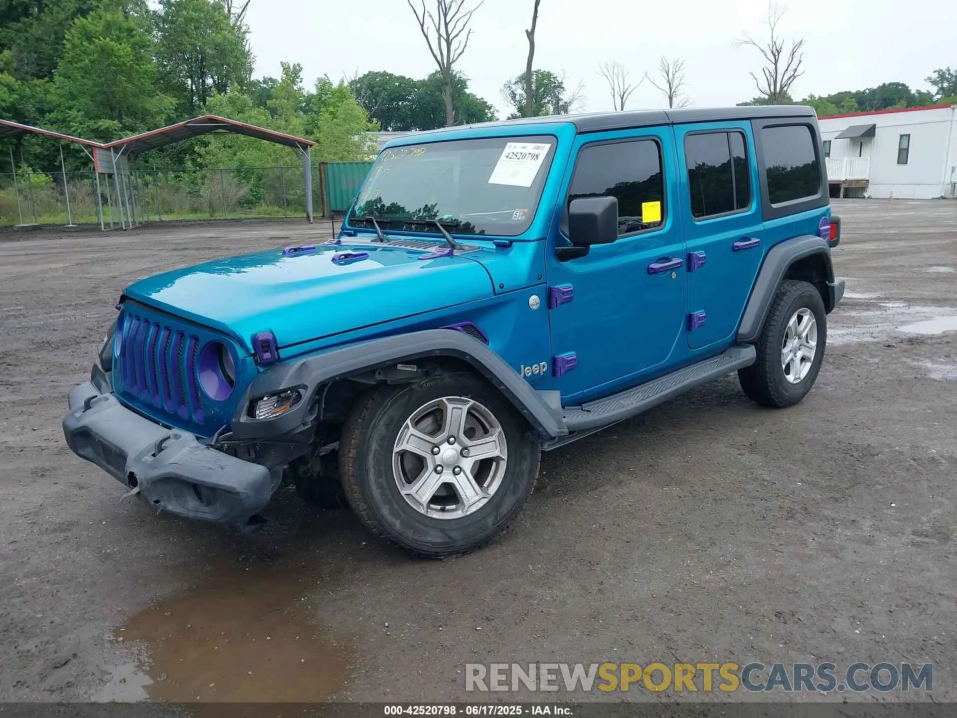 2 fotografías del automóvil dañado 1C4HJXDG3LW323461 JEEP WRANGLER UNLIMITED 2020