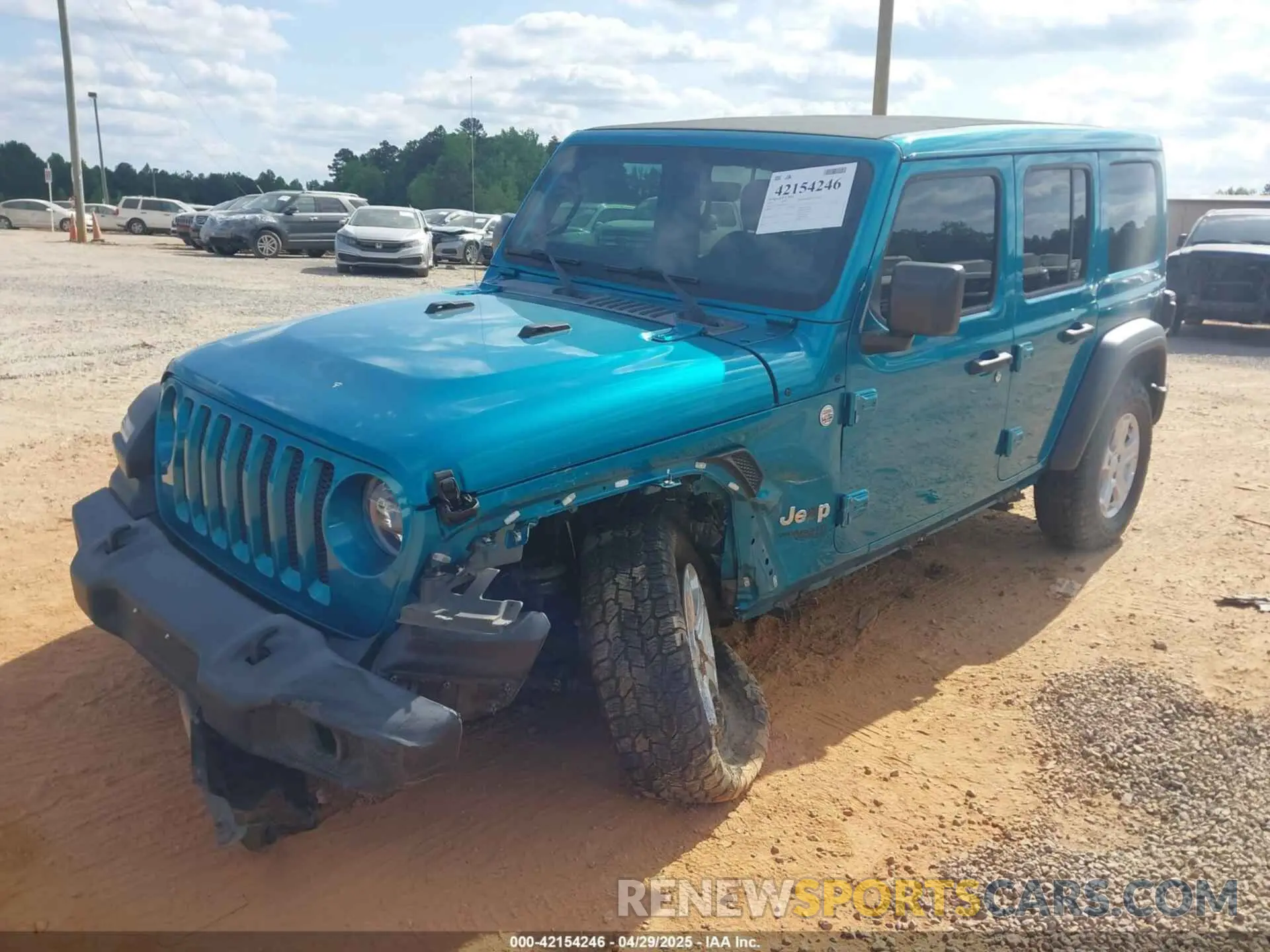 2 fotografías del automóvil dañado 1C4HJXDG4LW331133 JEEP WRANGLER UNLIMITED 2020