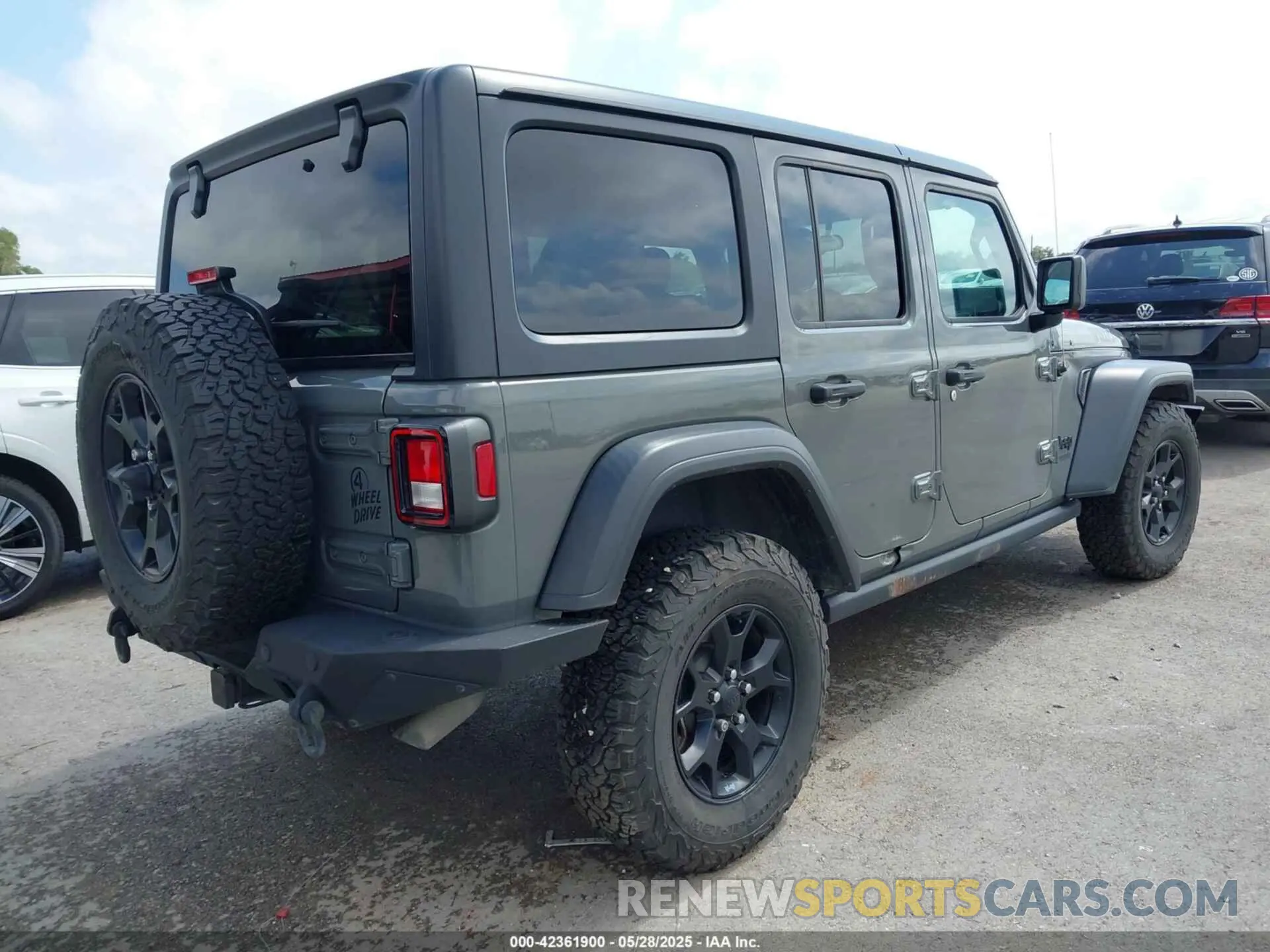 4 fotografías del automóvil dañado 1C4HJXDG9LW290921 JEEP WRANGLER UNLIMITED 2020