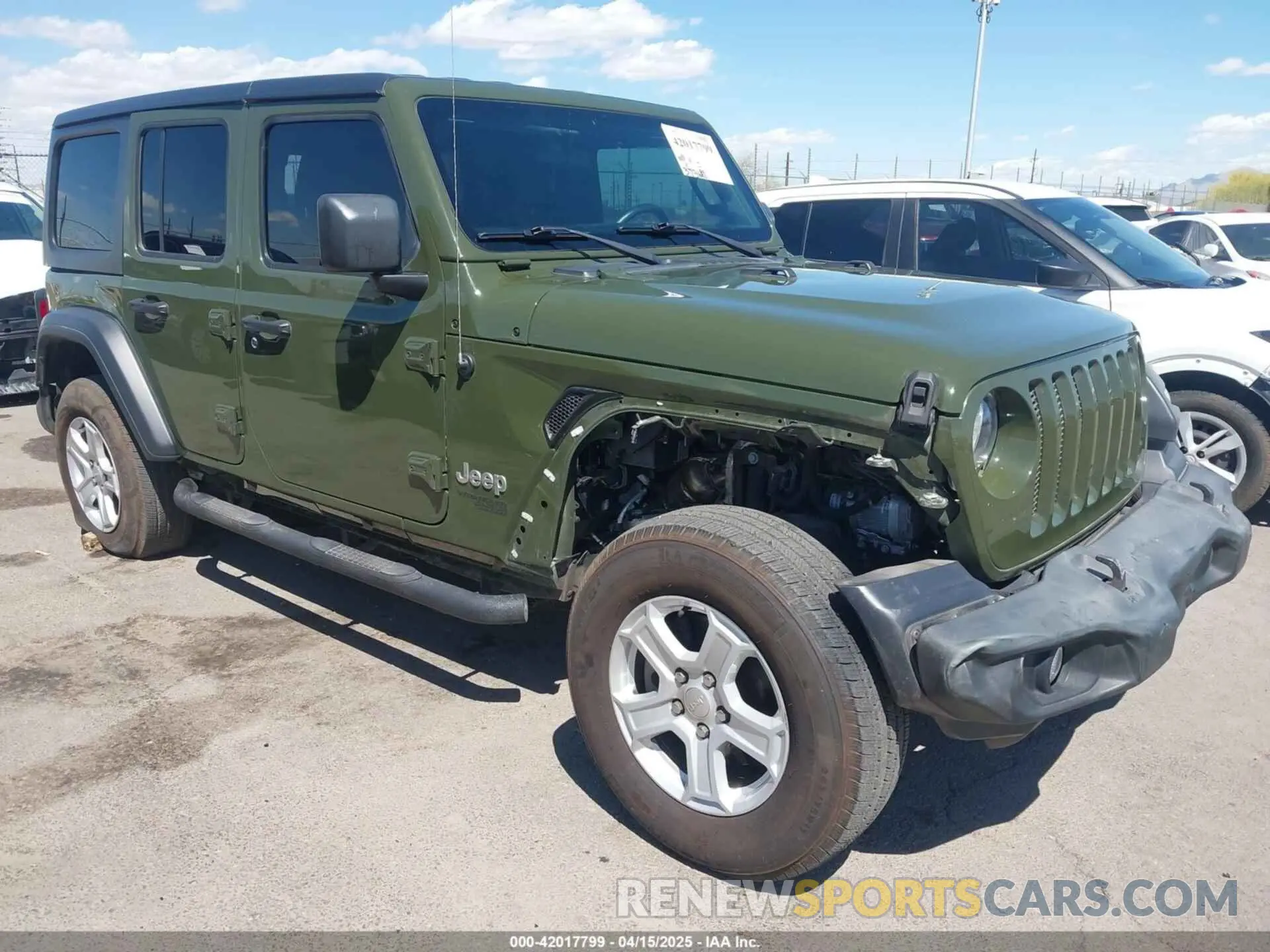 1 fotografías del automóvil dañado 1C4HJXDG9LW329796 JEEP WRANGLER UNLIMITED 2020