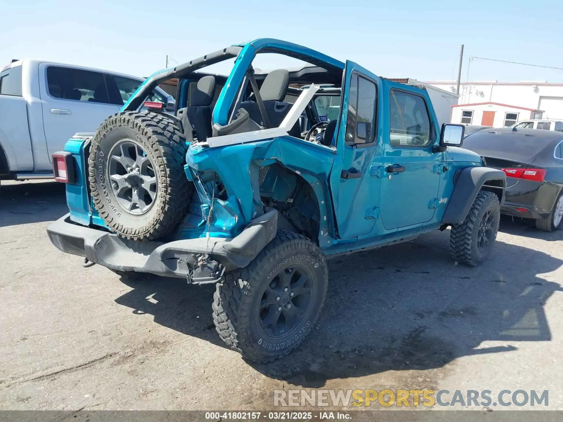4 fotografías del automóvil dañado 1C4HJXDGXLW212437 JEEP WRANGLER UNLIMITED 2020