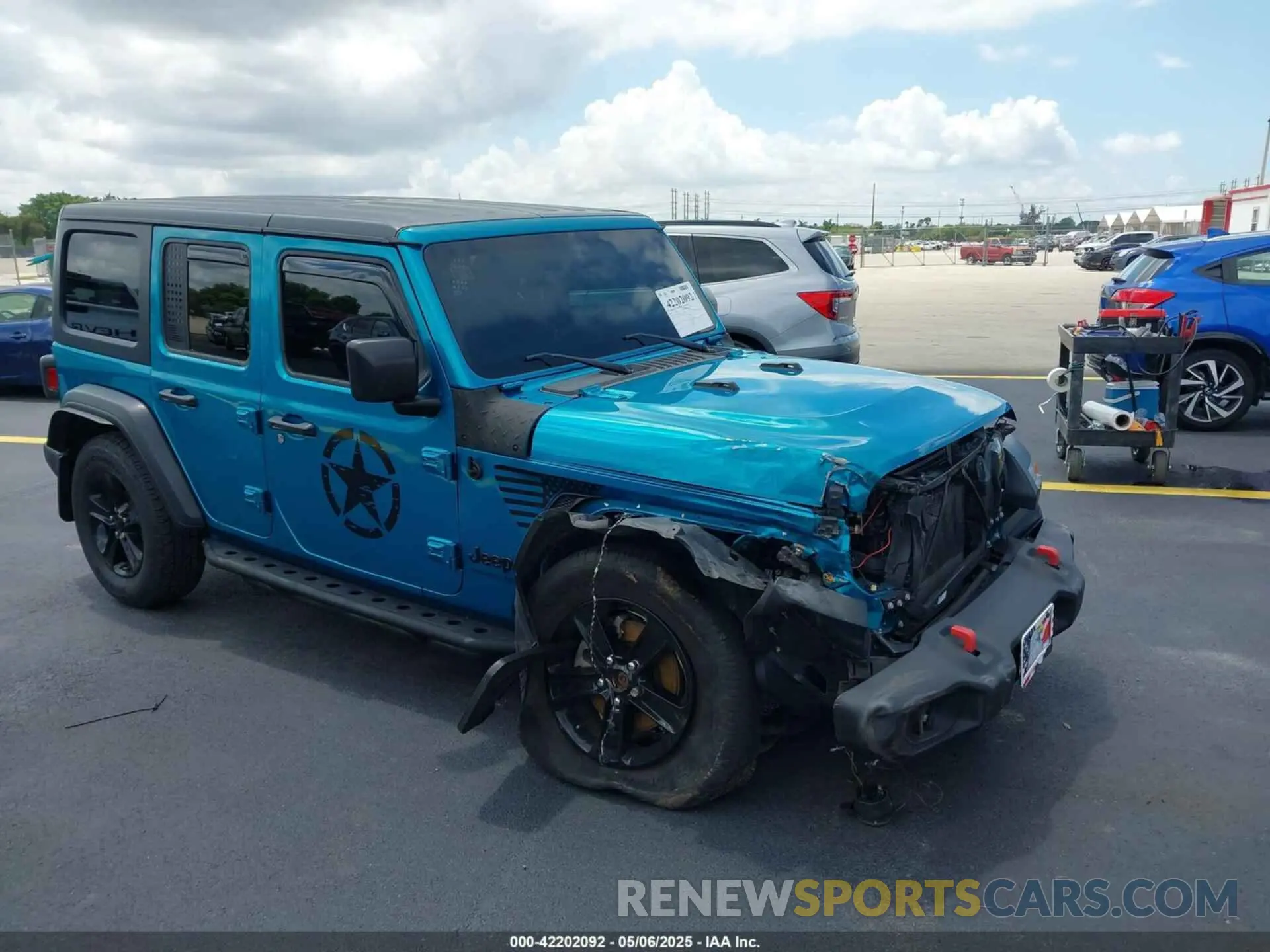 1 fotografías del automóvil dañado 1C4HJXDGXLW317222 JEEP WRANGLER UNLIMITED 2020