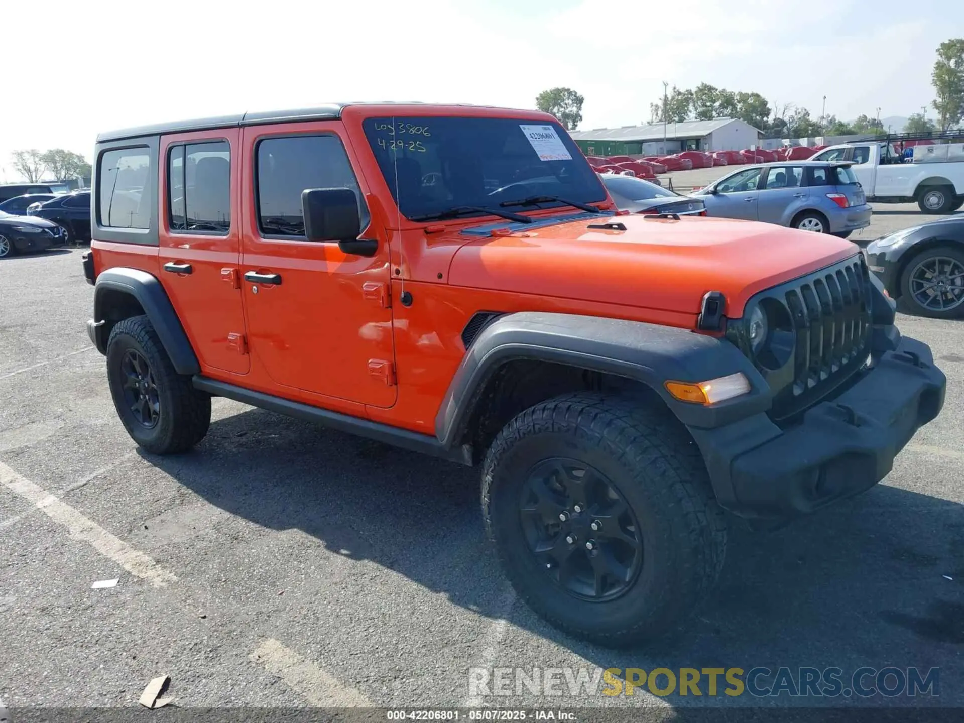 1 fotografías del automóvil dañado 1C4HJXDM9LW285935 JEEP WRANGLER UNLIMITED 2020