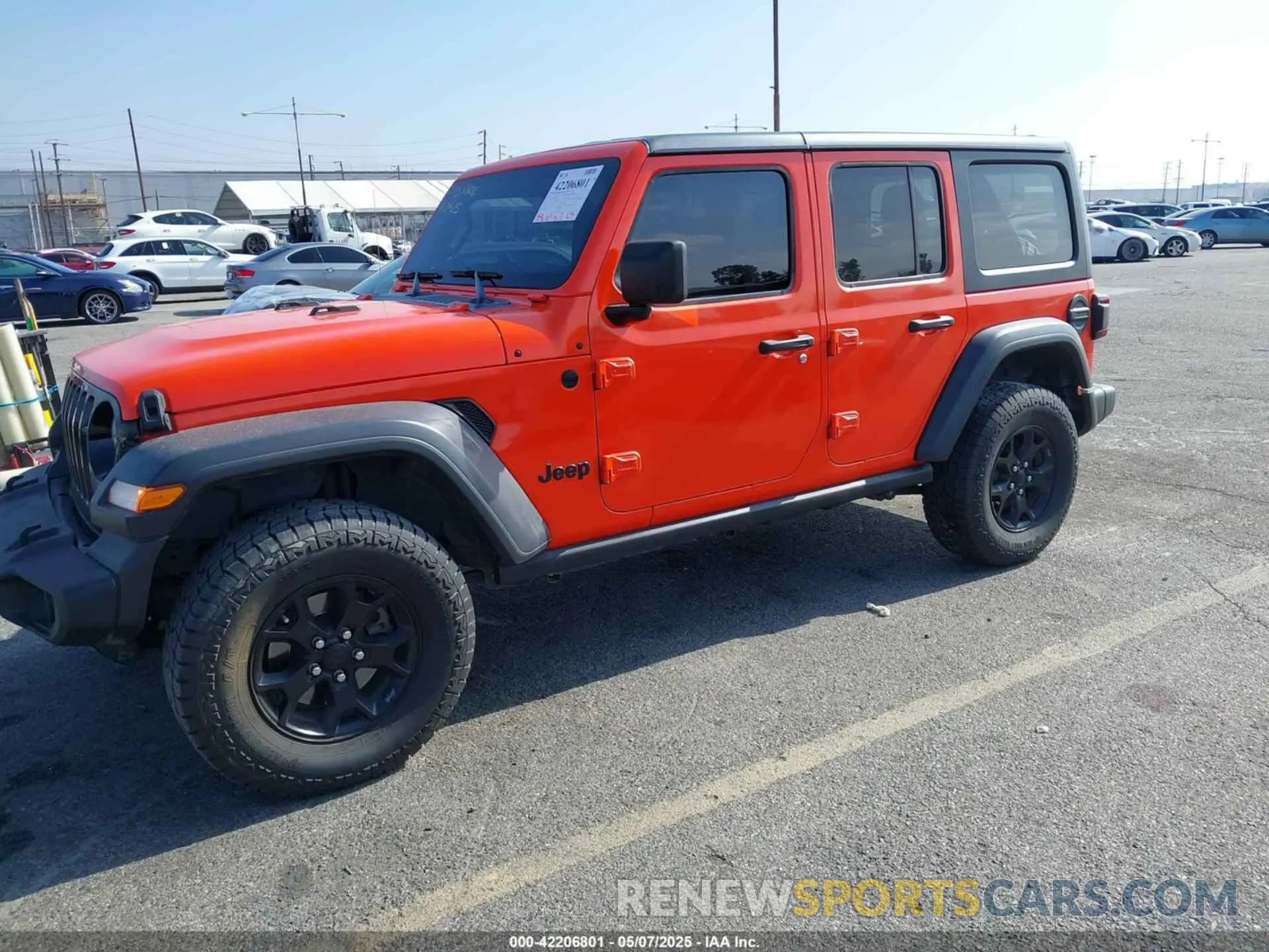 2 fotografías del automóvil dañado 1C4HJXDM9LW285935 JEEP WRANGLER UNLIMITED 2020