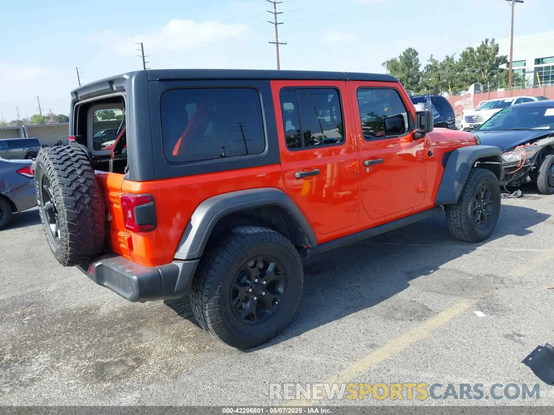 4 fotografías del automóvil dañado 1C4HJXDM9LW285935 JEEP WRANGLER UNLIMITED 2020