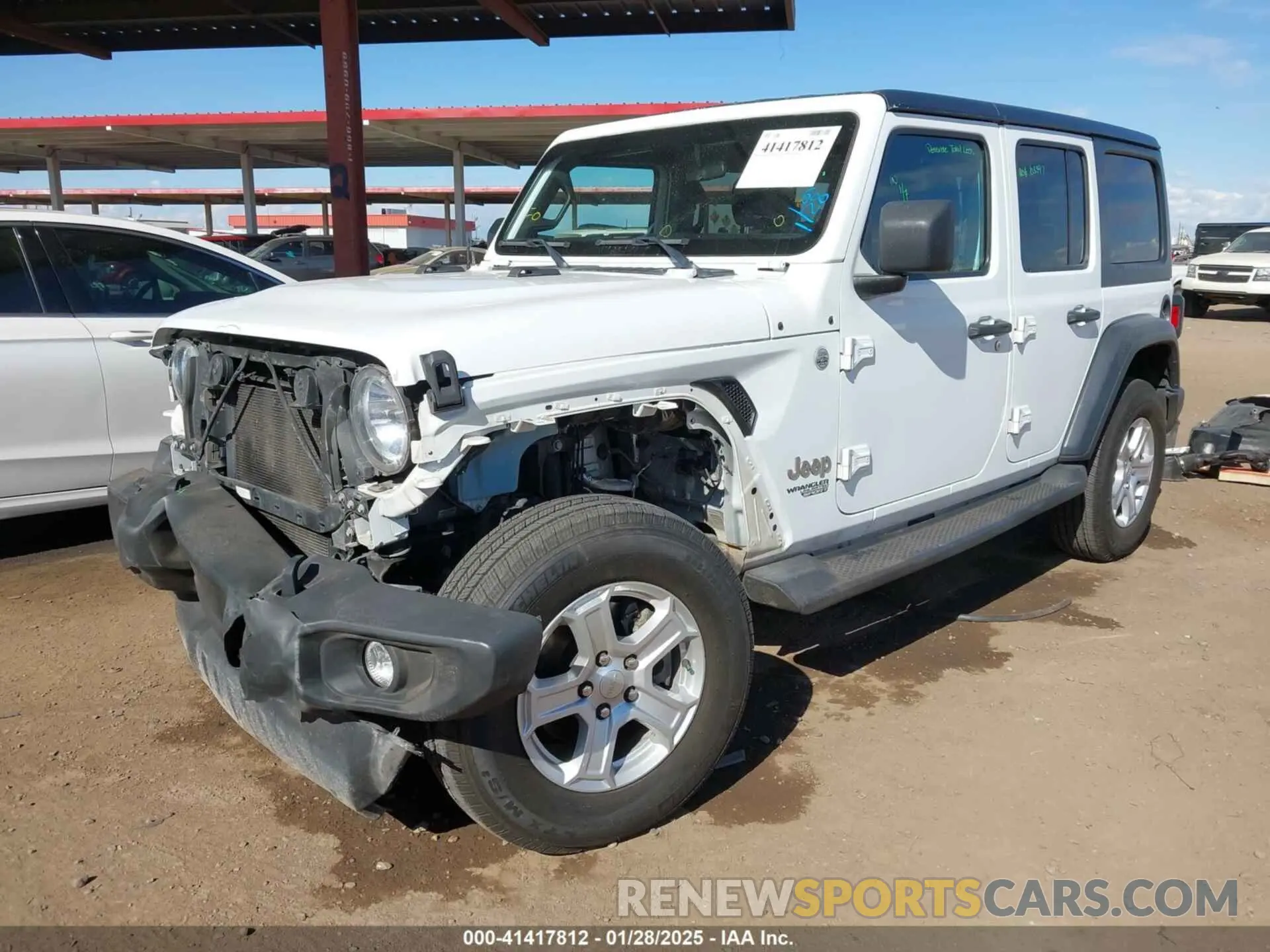 2 fotografías del automóvil dañado 1C4HJXDN0LW198160 JEEP WRANGLER UNLIMITED 2020