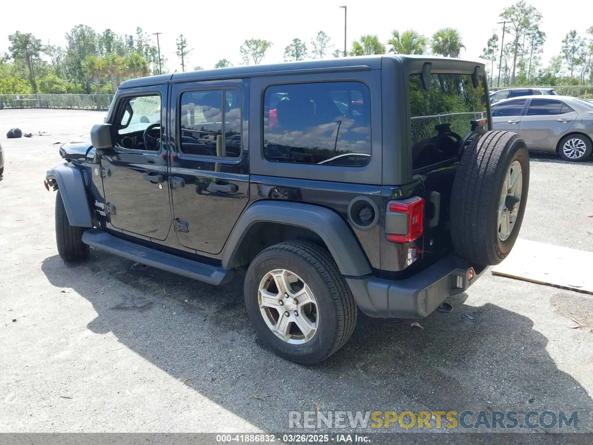 3 fotografías del automóvil dañado 1C4HJXDN1LW223664 JEEP WRANGLER UNLIMITED 2020