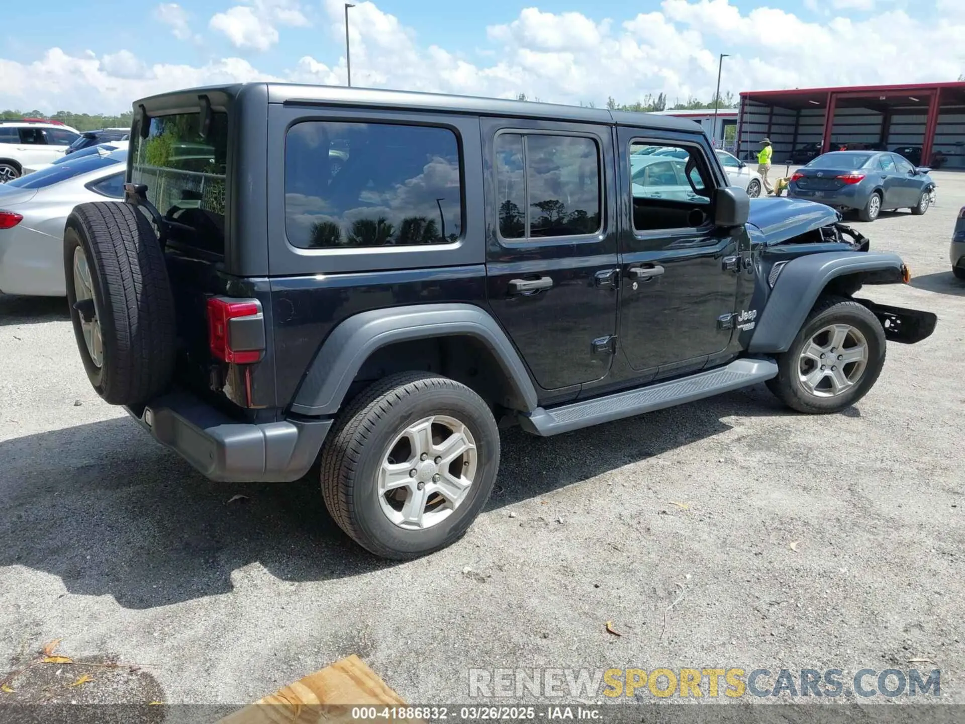 4 fotografías del automóvil dañado 1C4HJXDN1LW223664 JEEP WRANGLER UNLIMITED 2020