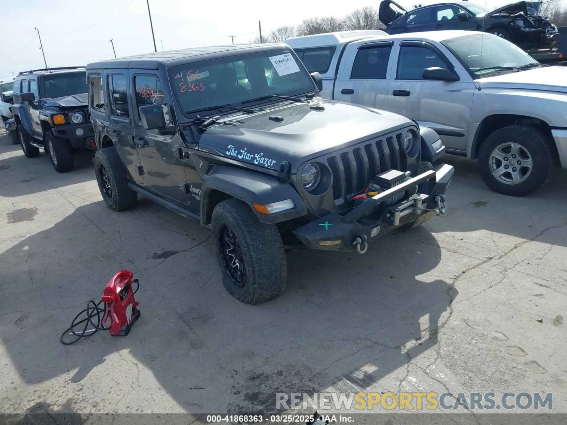 1 fotografías del automóvil dañado 1C4HJXDN3LW155884 JEEP WRANGLER UNLIMITED 2020