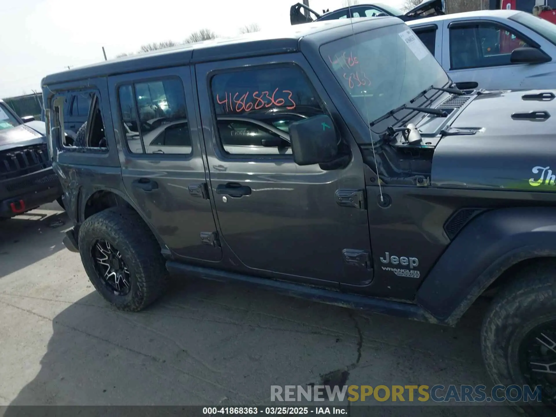 13 fotografías del automóvil dañado 1C4HJXDN3LW155884 JEEP WRANGLER UNLIMITED 2020