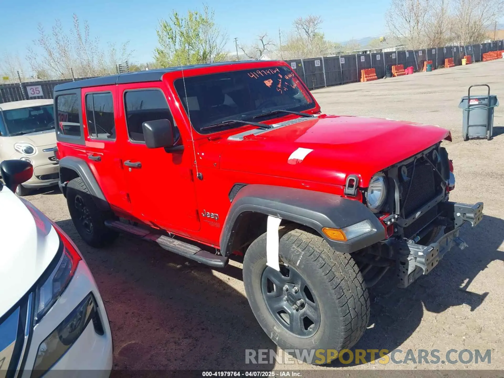 1 fotografías del automóvil dañado 1C4HJXDN5LW130646 JEEP WRANGLER UNLIMITED 2020