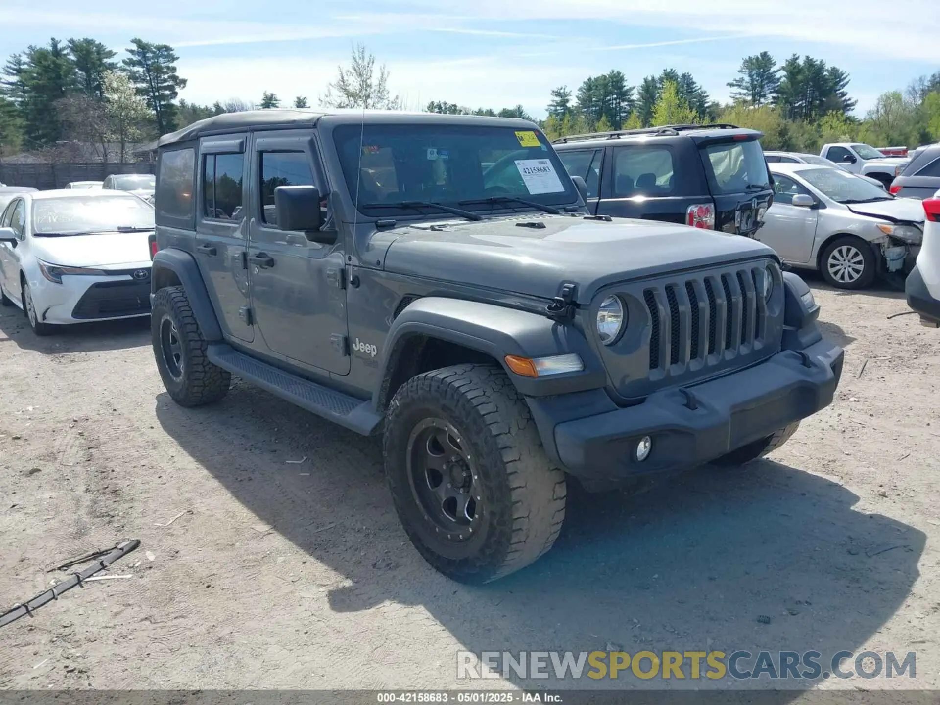 1 fotografías del automóvil dañado 1C4HJXDN7LW120040 JEEP WRANGLER UNLIMITED 2020