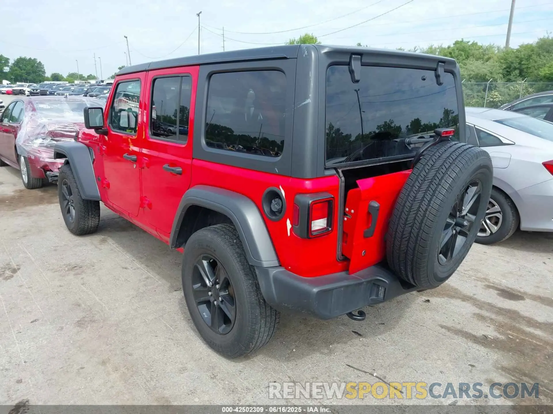 3 fotografías del automóvil dañado 1C4HJXDN8LW280024 JEEP WRANGLER UNLIMITED 2020