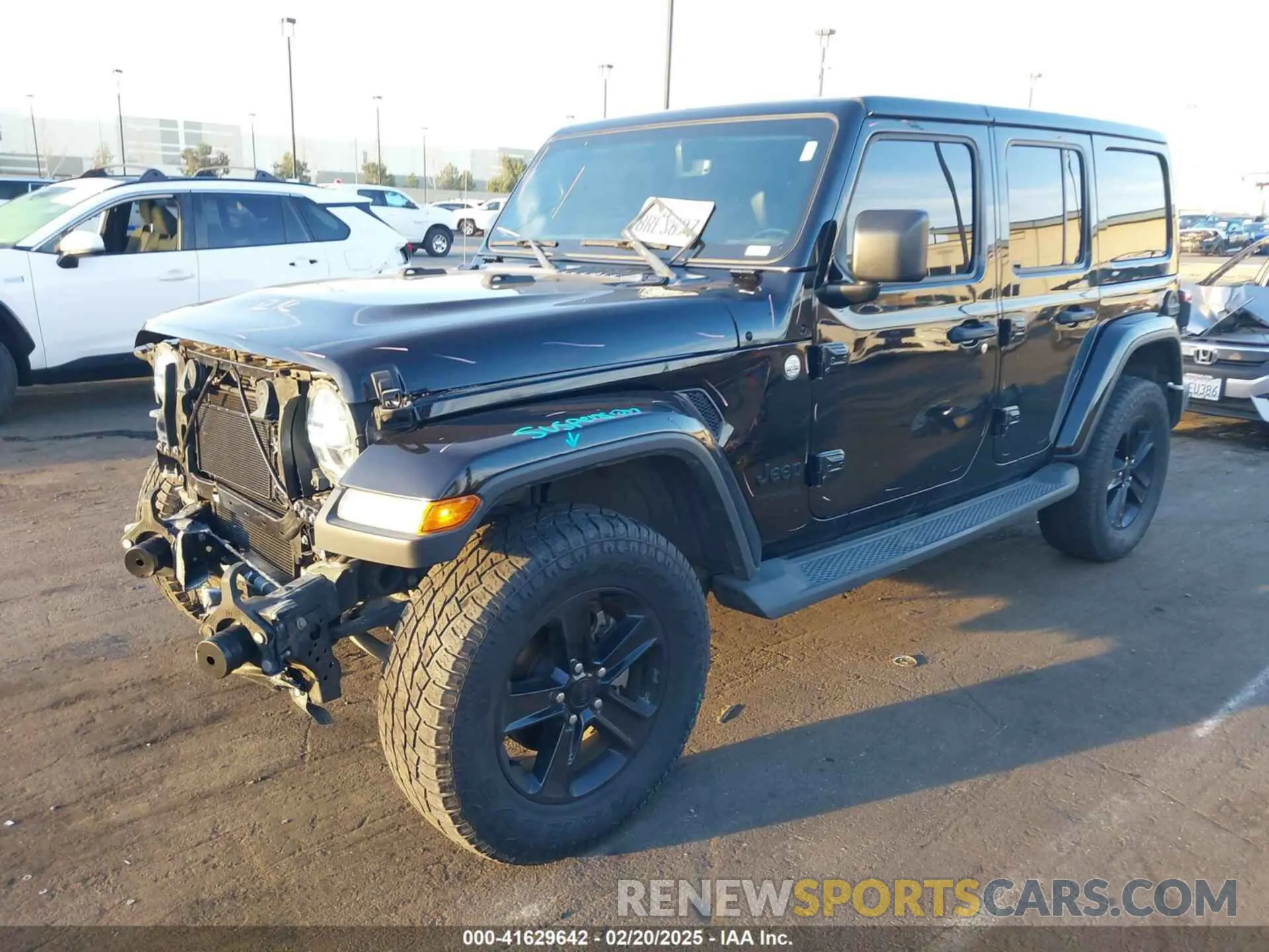 2 fotografías del automóvil dañado 1C4HJXEG3LW211192 JEEP WRANGLER UNLIMITED 2020