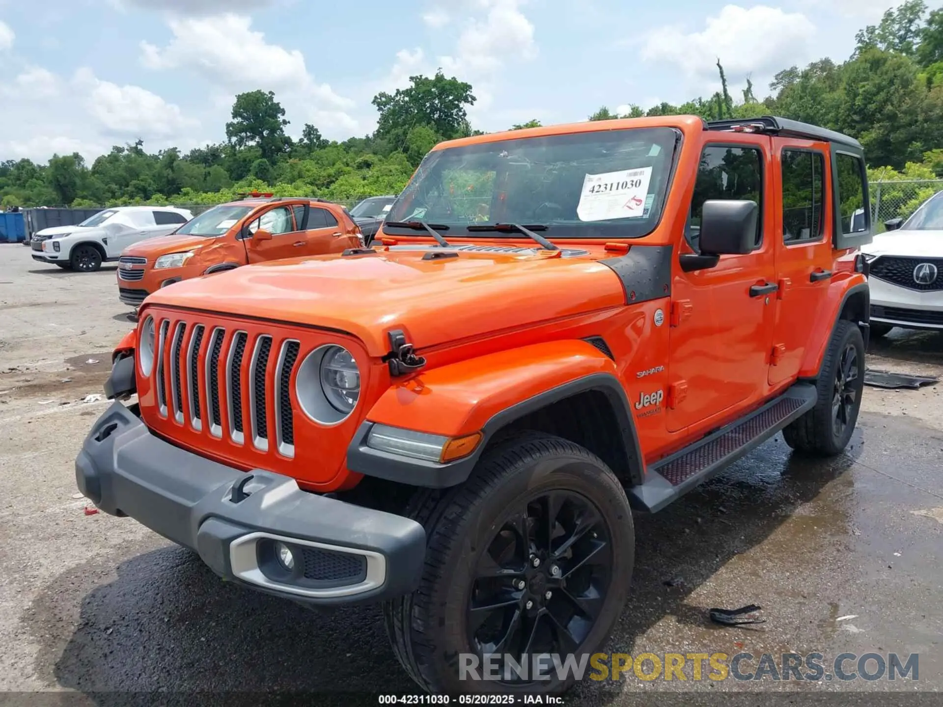 2 fotografías del automóvil dañado 1C4HJXEG5LW232965 JEEP WRANGLER UNLIMITED 2020