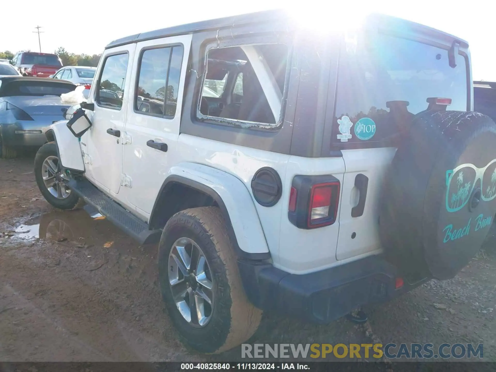 3 fotografías del automóvil dañado 1C4HJXEN2LW267929 JEEP WRANGLER UNLIMITED 2020