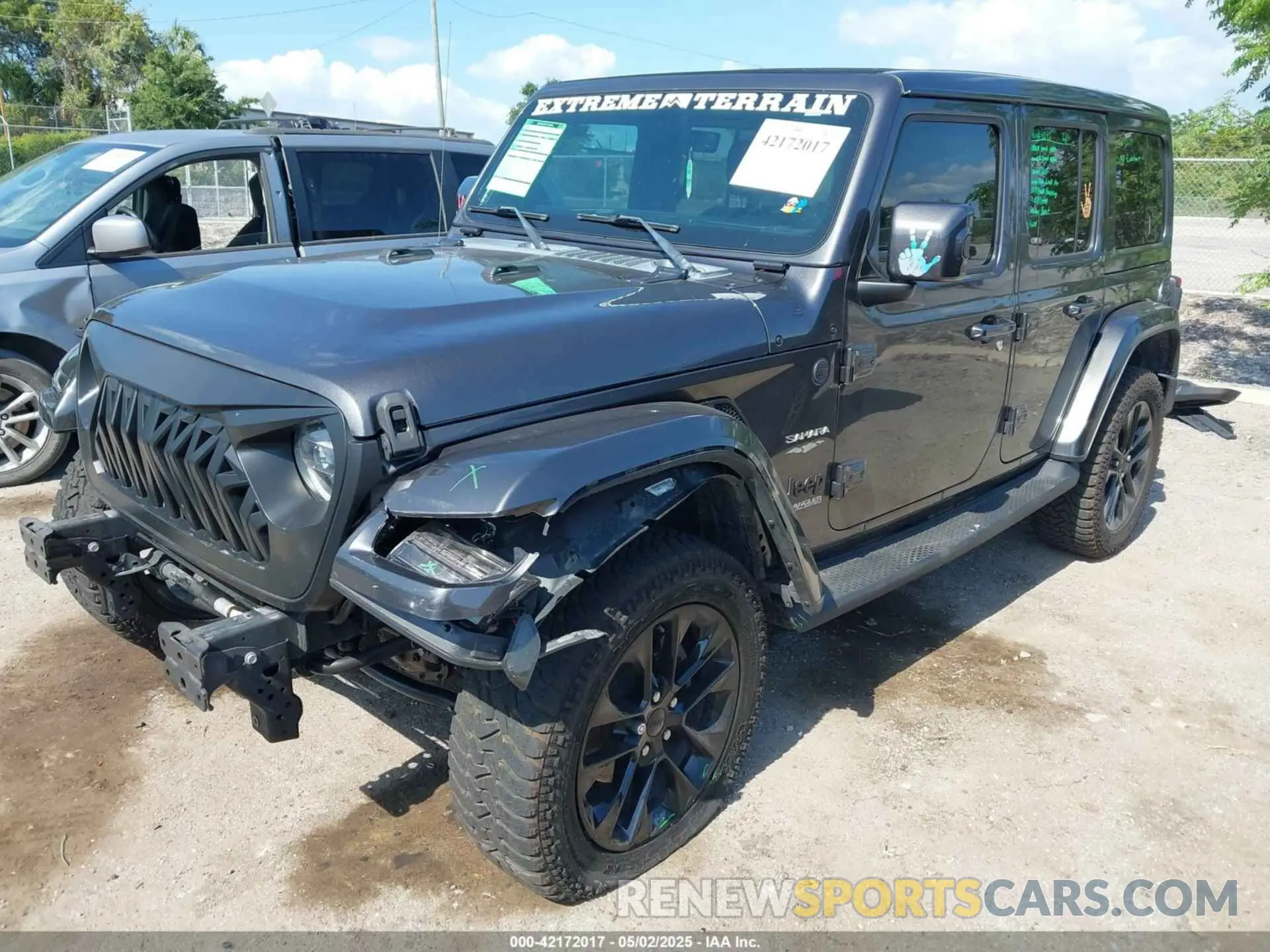2 fotografías del automóvil dañado 1C4HJXEN2LW325103 JEEP WRANGLER UNLIMITED 2020