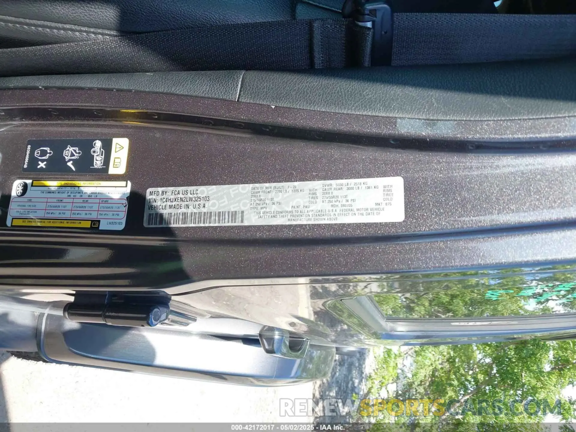 9 fotografías del automóvil dañado 1C4HJXEN2LW325103 JEEP WRANGLER UNLIMITED 2020