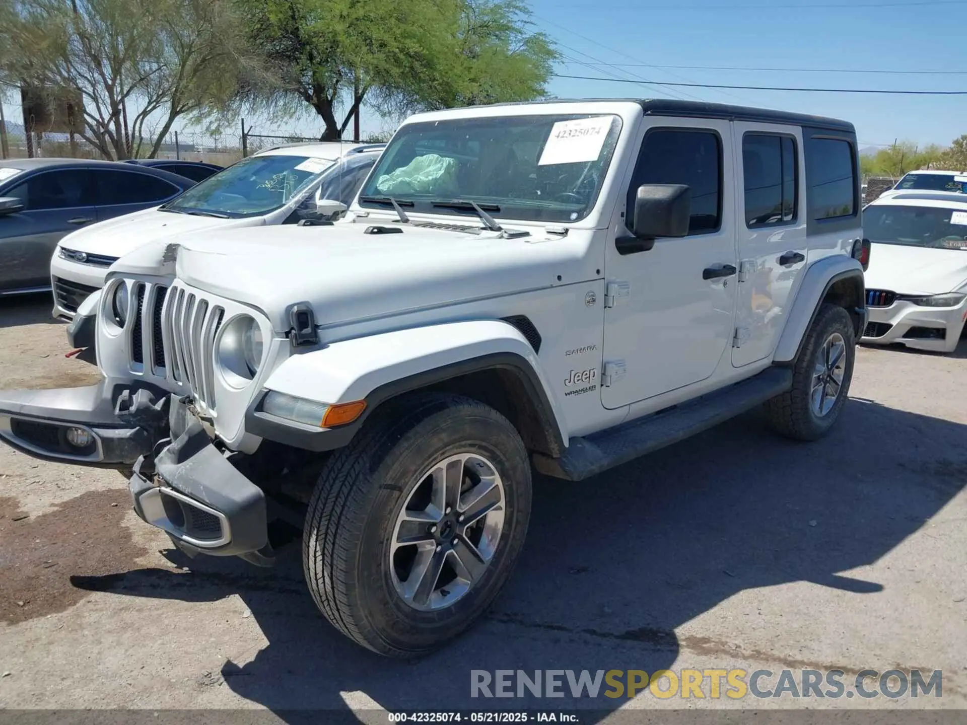 2 fotografías del automóvil dañado 1C4HJXEN3LW159867 JEEP WRANGLER UNLIMITED 2020