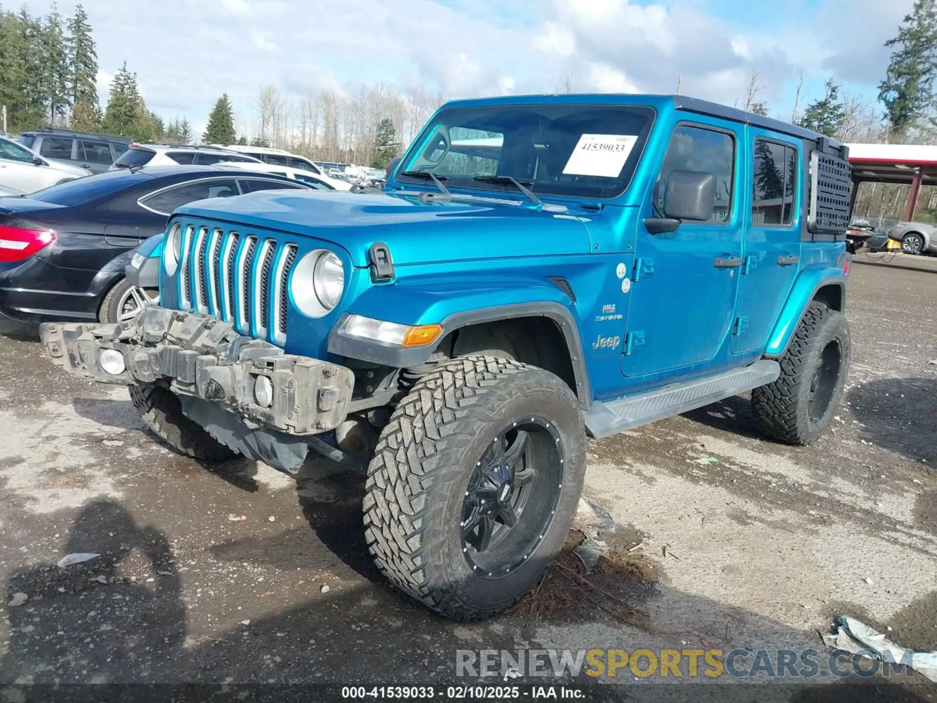 2 fotografías del automóvil dañado 1C4HJXENXLW114506 JEEP WRANGLER UNLIMITED 2020