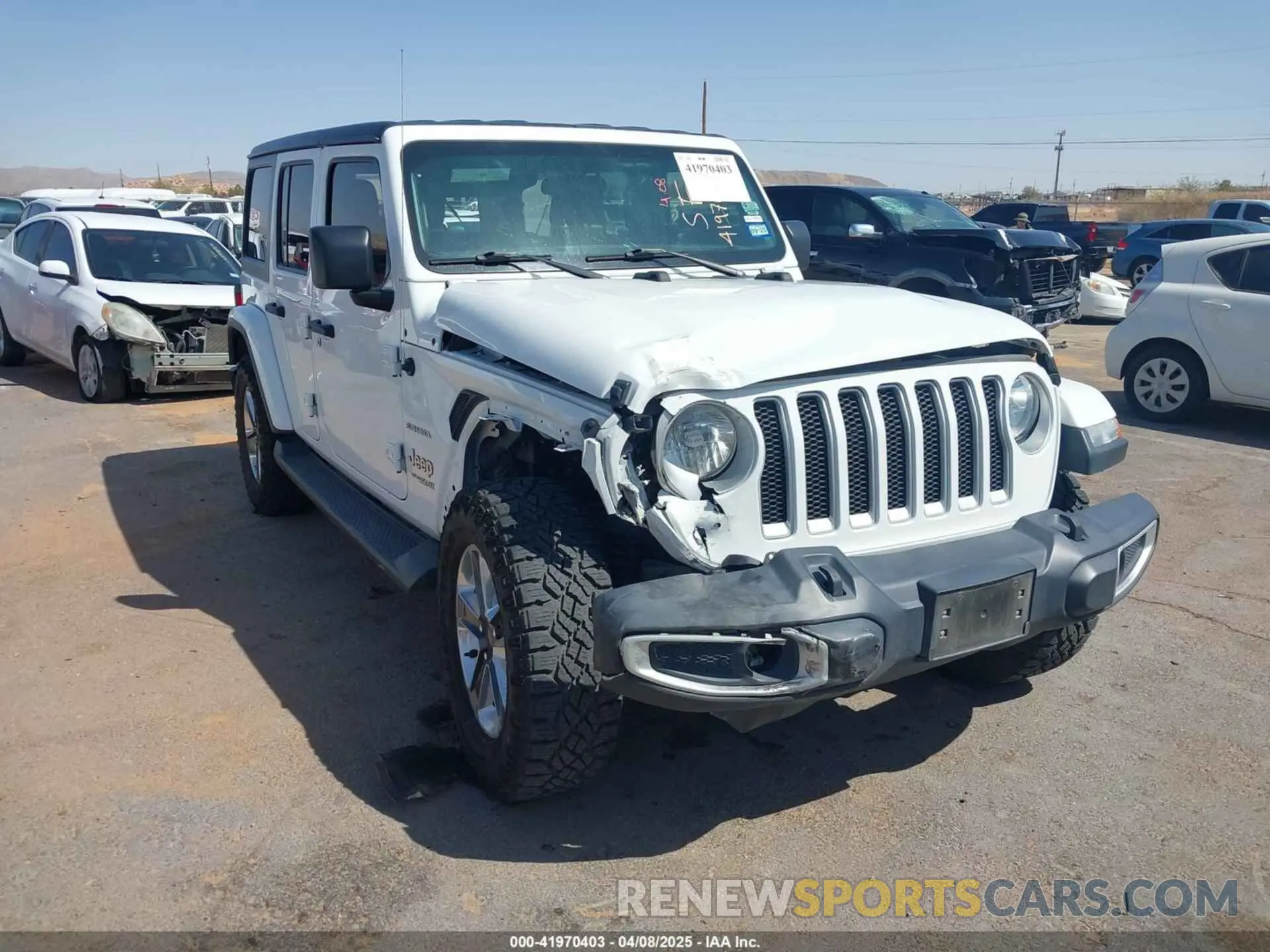 1 fotografías del automóvil dañado 1C4HJXENXLW213553 JEEP WRANGLER UNLIMITED 2020