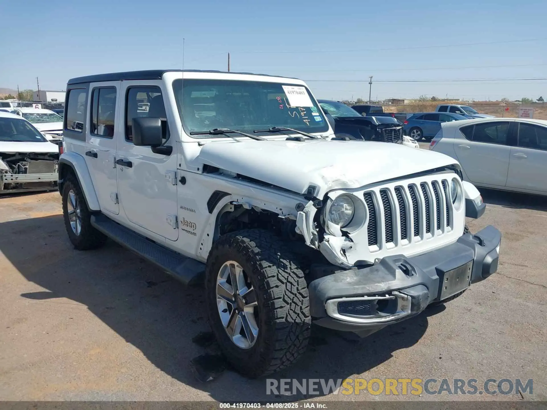 13 fotografías del automóvil dañado 1C4HJXENXLW213553 JEEP WRANGLER UNLIMITED 2020