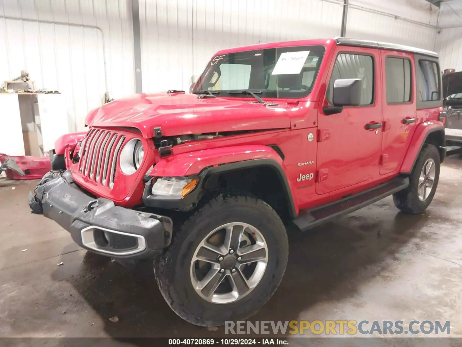 2 fotografías del automóvil dañado 1C4HJXENXLW279407 JEEP WRANGLER UNLIMITED 2020