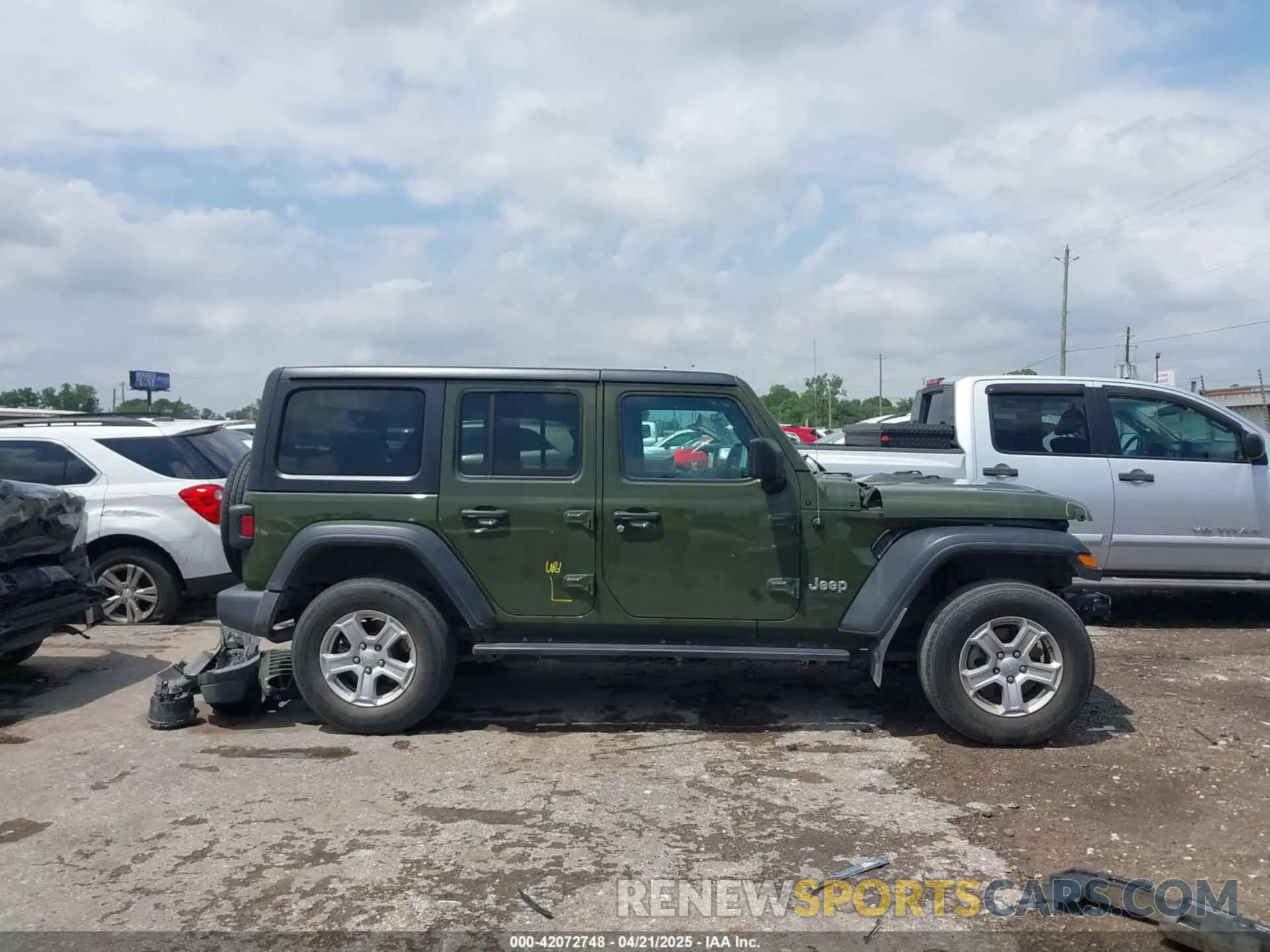 14 fotografías del automóvil dañado 1C4HJXDG0MW510836 JEEP WRANGLER UNLIMITED 2021