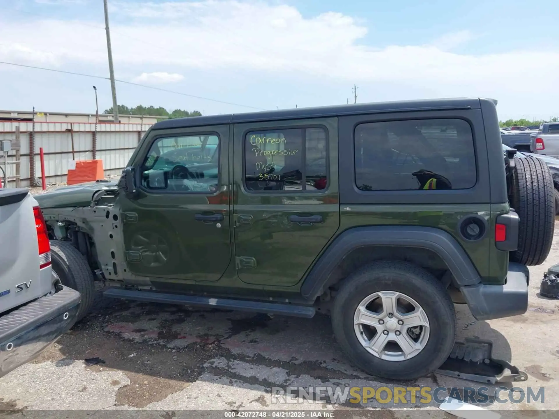 15 fotografías del automóvil dañado 1C4HJXDG0MW510836 JEEP WRANGLER UNLIMITED 2021