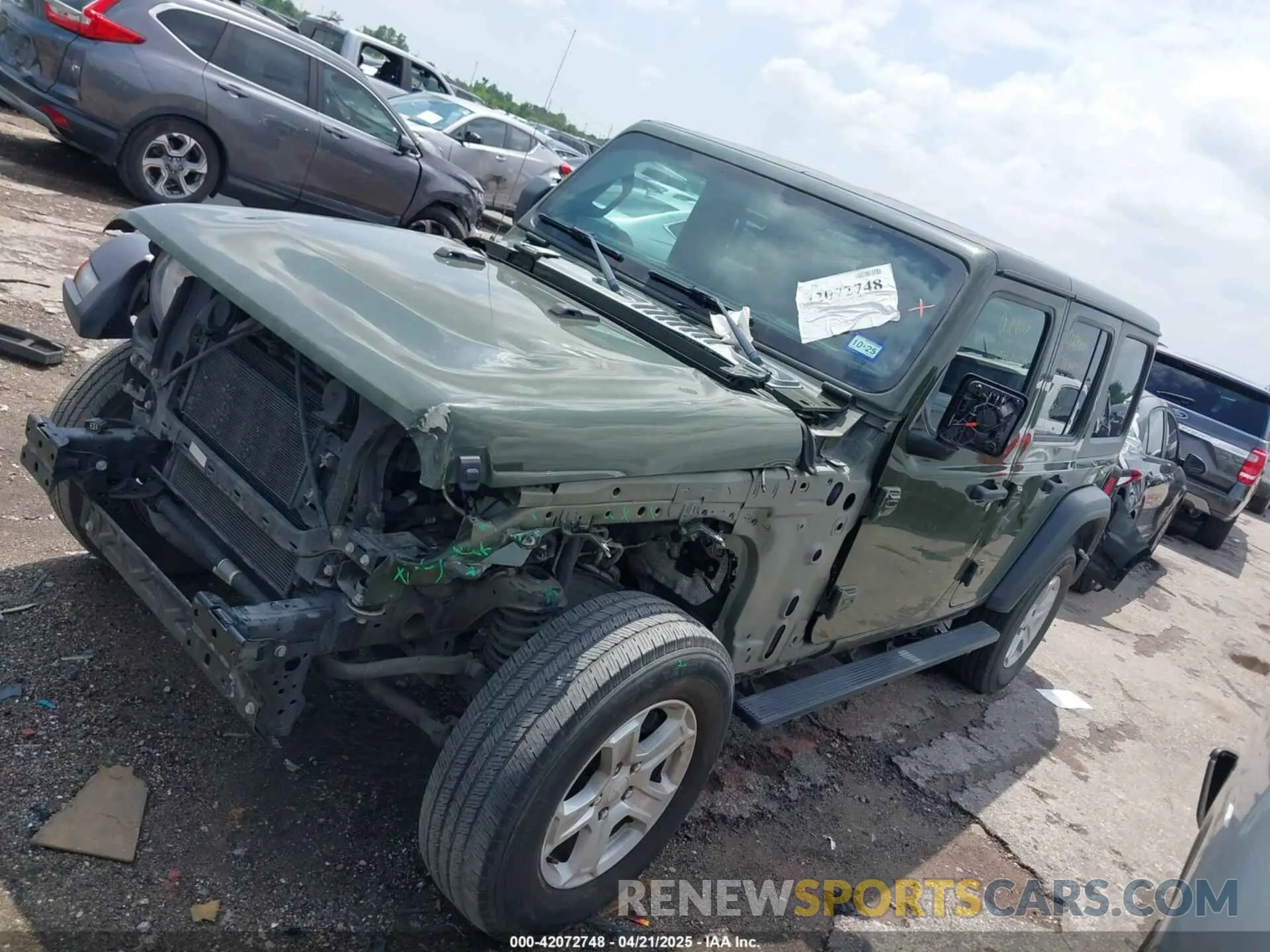 2 fotografías del automóvil dañado 1C4HJXDG0MW510836 JEEP WRANGLER UNLIMITED 2021
