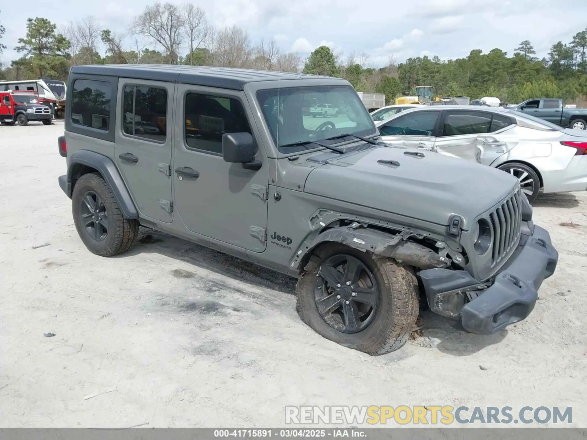 1 fotografías del automóvil dañado 1C4HJXDG1MW594522 JEEP WRANGLER UNLIMITED 2021