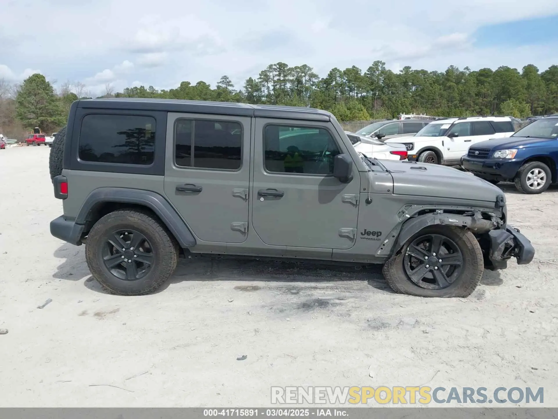 13 fotografías del automóvil dañado 1C4HJXDG1MW594522 JEEP WRANGLER UNLIMITED 2021