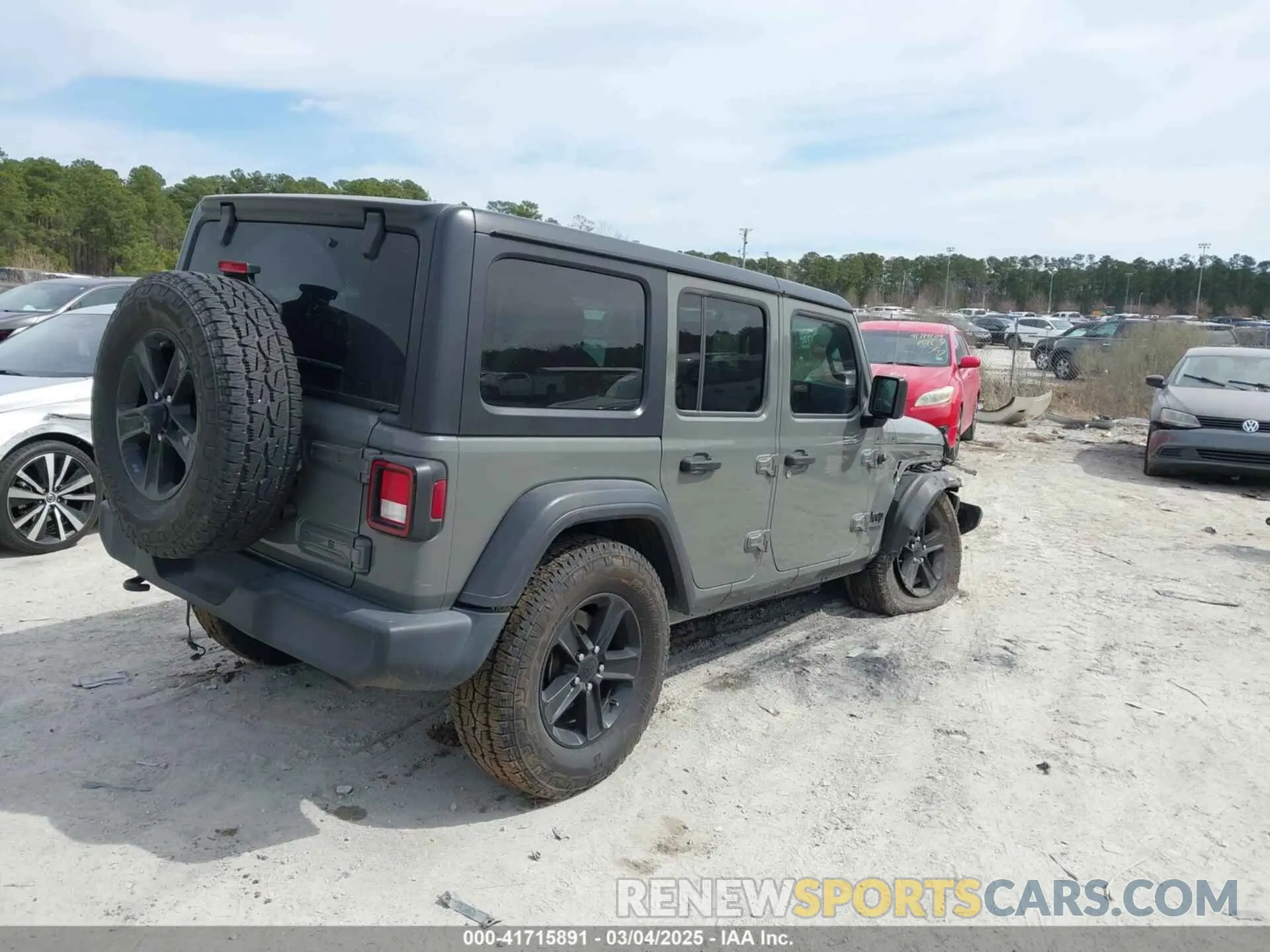 4 fotografías del automóvil dañado 1C4HJXDG1MW594522 JEEP WRANGLER UNLIMITED 2021