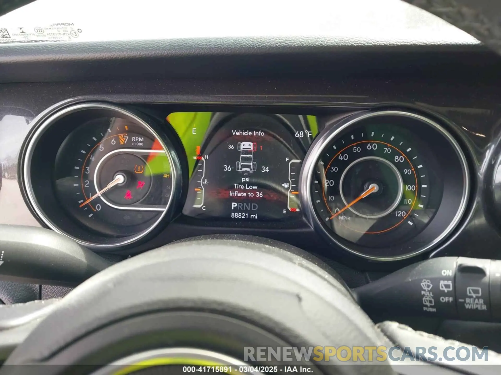 7 fotografías del automóvil dañado 1C4HJXDG1MW594522 JEEP WRANGLER UNLIMITED 2021