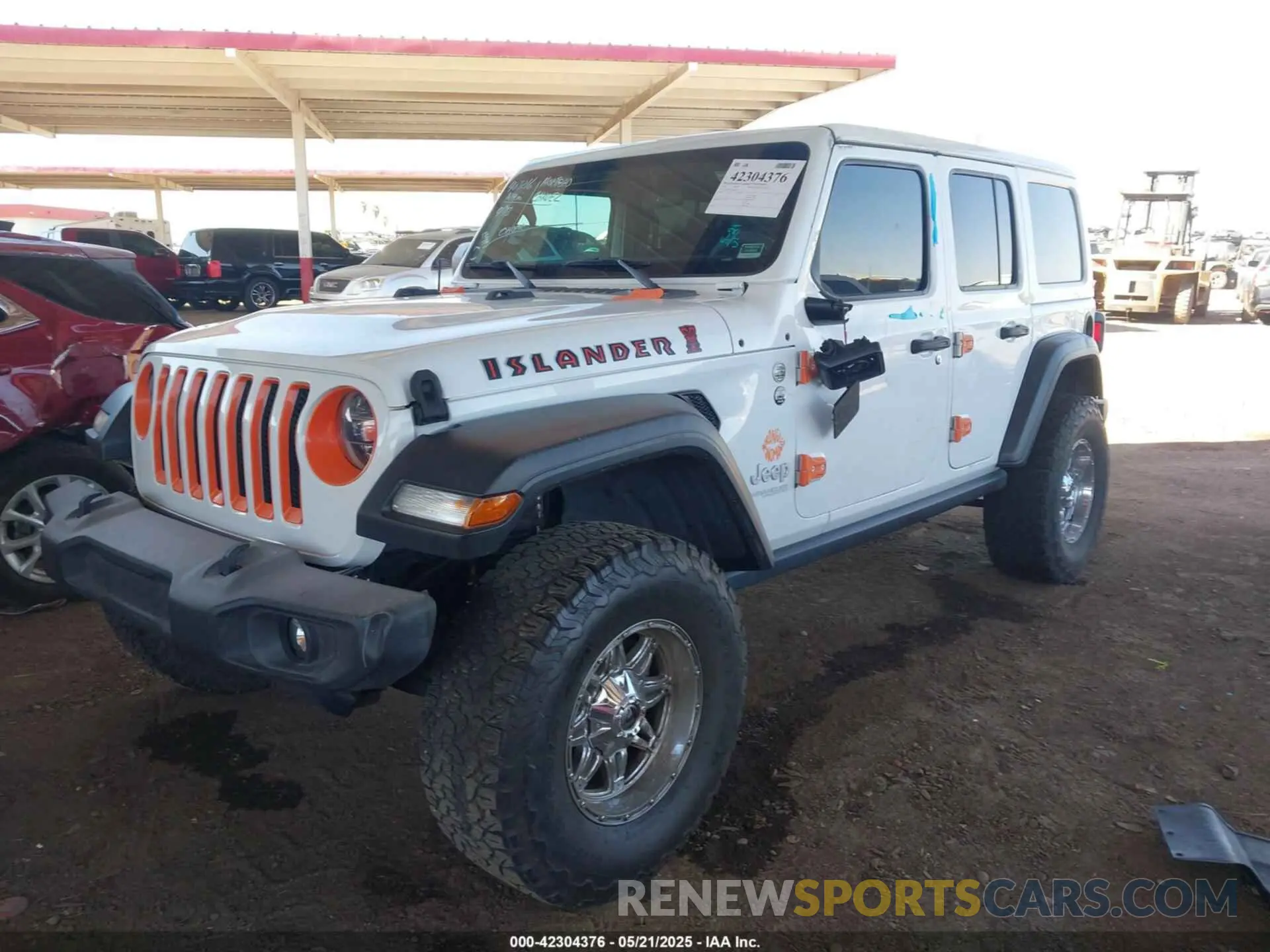 2 fotografías del automóvil dañado 1C4HJXDG2MW575235 JEEP WRANGLER UNLIMITED 2021