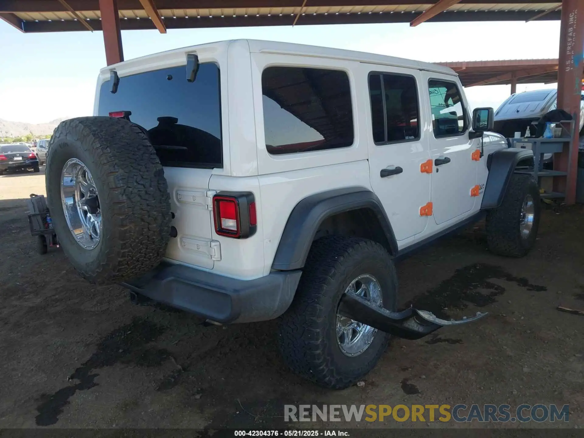 4 fotografías del automóvil dañado 1C4HJXDG2MW575235 JEEP WRANGLER UNLIMITED 2021