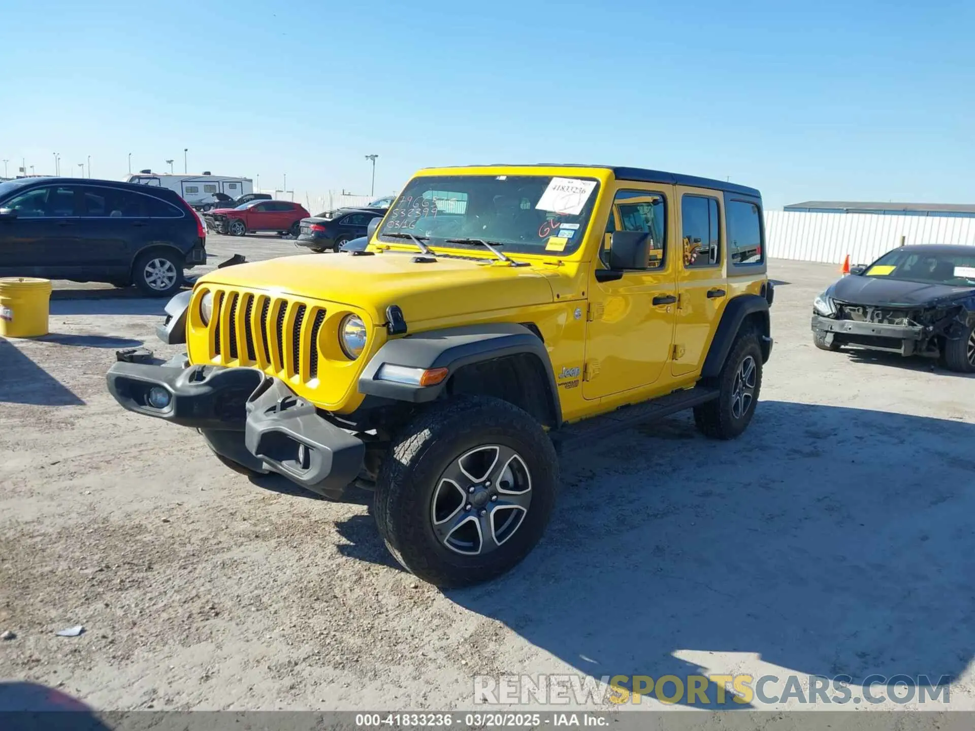 2 fotografías del automóvil dañado 1C4HJXDG4MW532399 JEEP WRANGLER UNLIMITED 2021