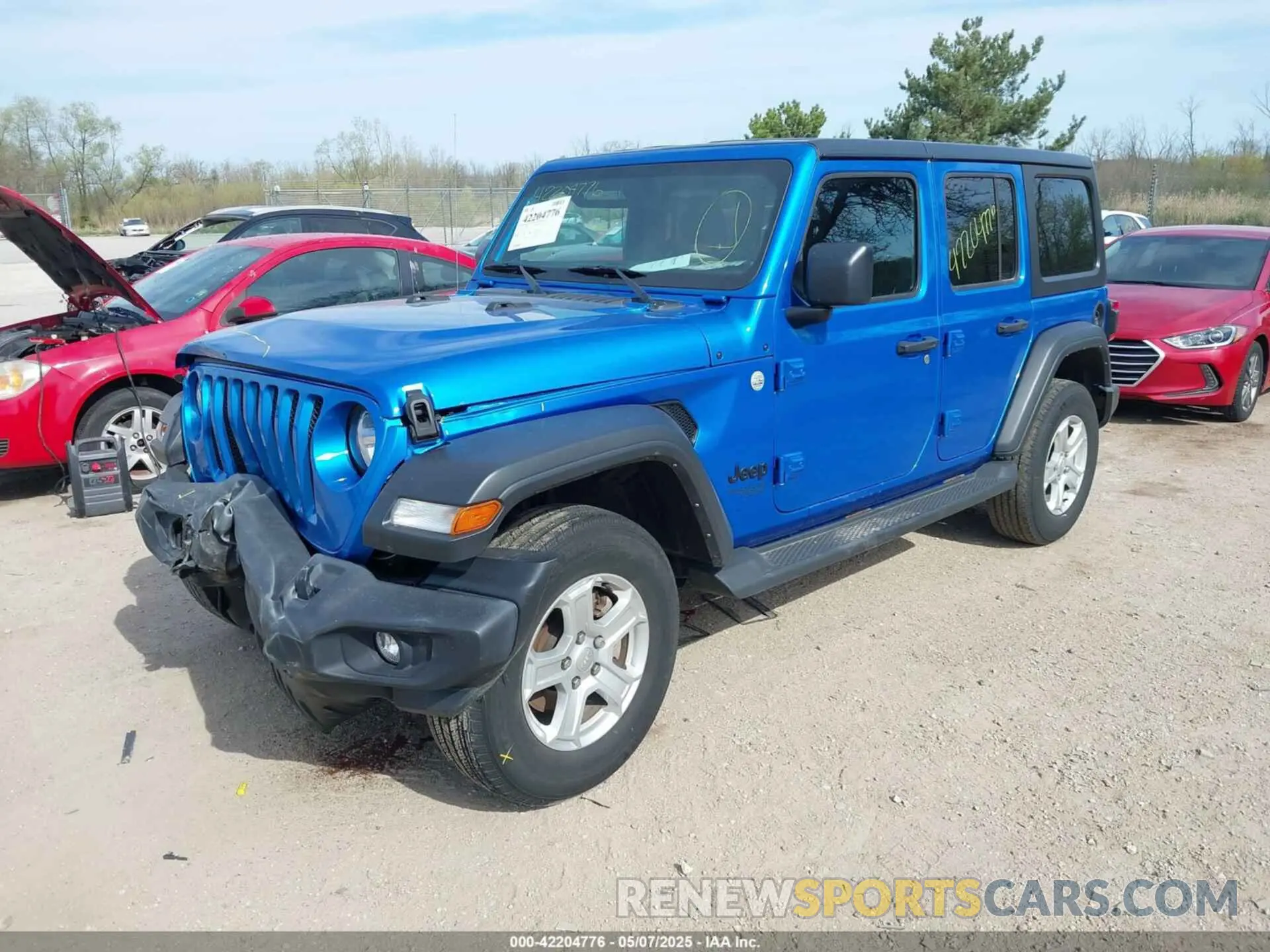 2 fotografías del automóvil dañado 1C4HJXDG4MW743151 JEEP WRANGLER UNLIMITED 2021