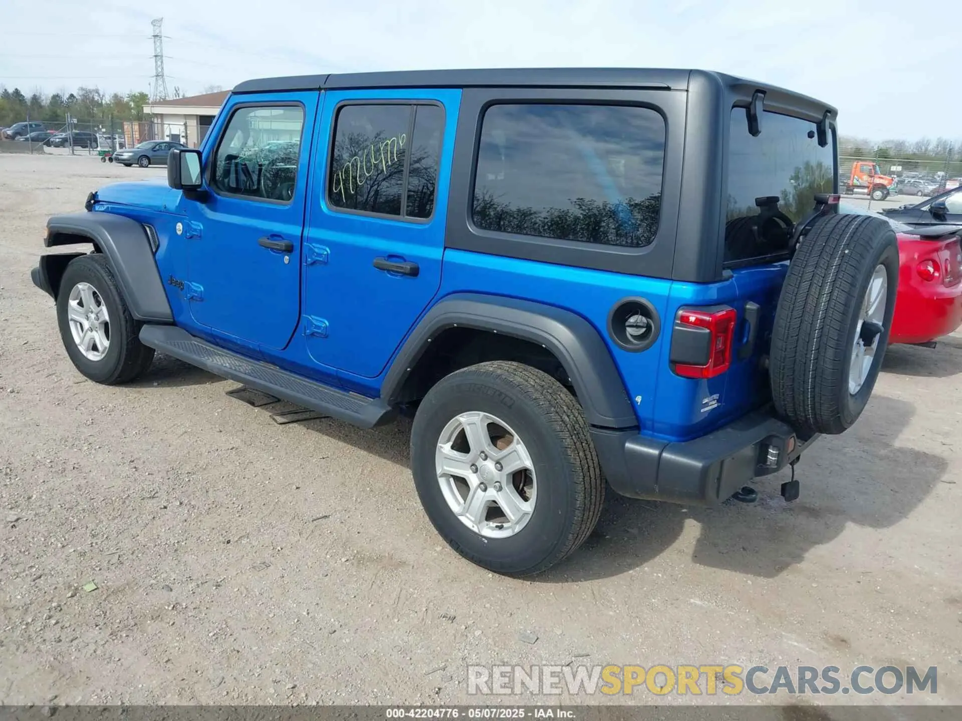 3 fotografías del automóvil dañado 1C4HJXDG4MW743151 JEEP WRANGLER UNLIMITED 2021
