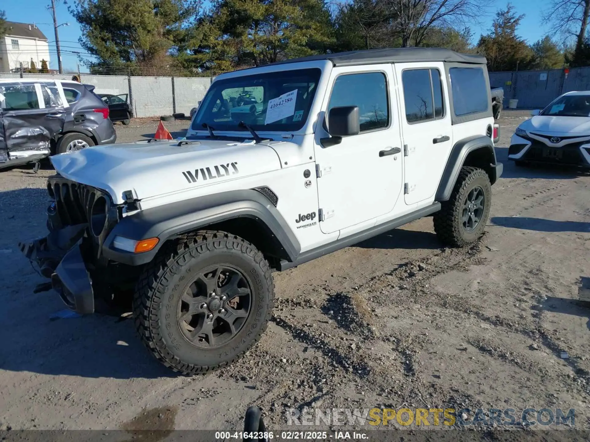 2 fotografías del automóvil dañado 1C4HJXDG5MW697149 JEEP WRANGLER UNLIMITED 2021