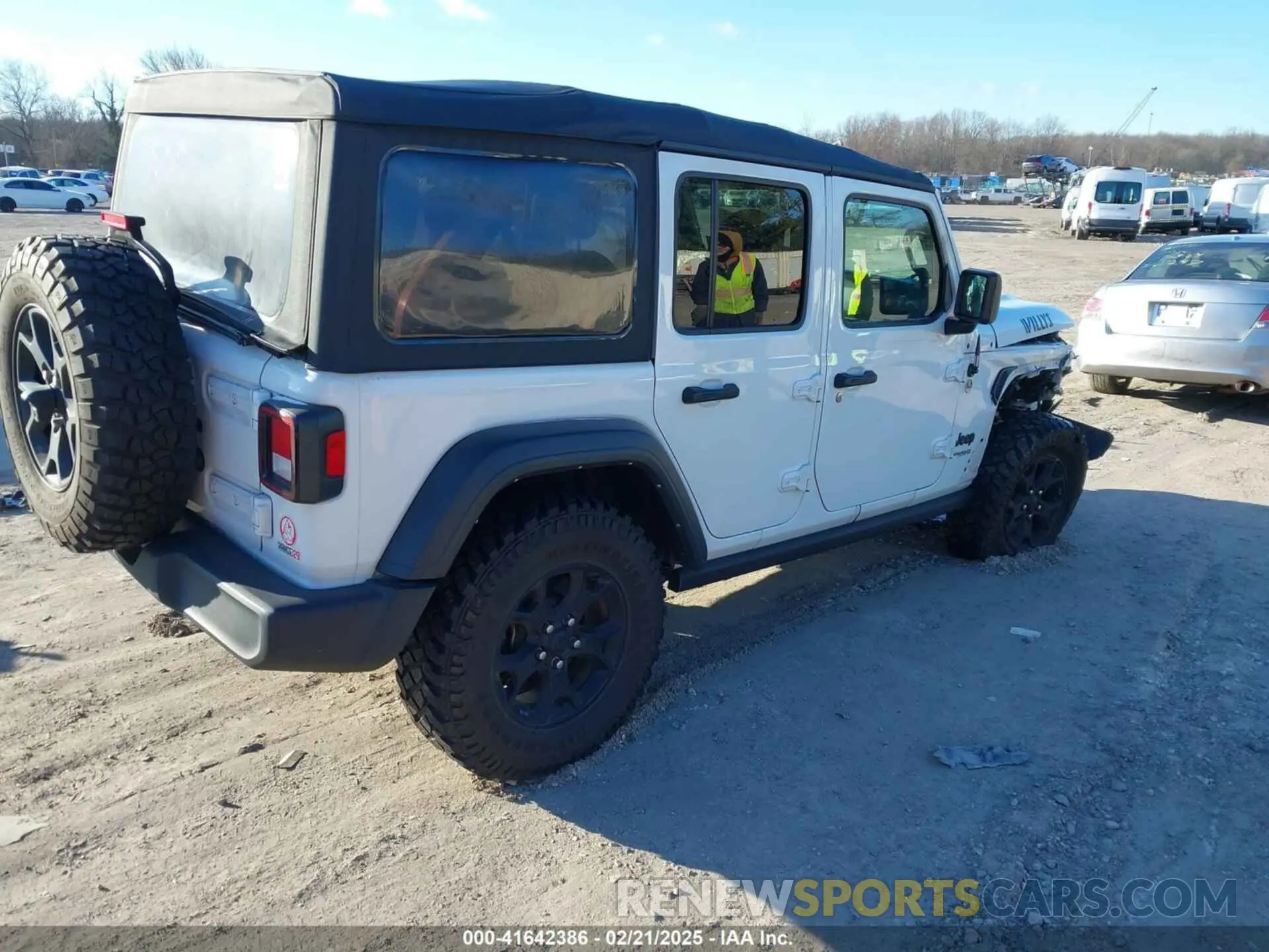 4 fotografías del automóvil dañado 1C4HJXDG5MW697149 JEEP WRANGLER UNLIMITED 2021