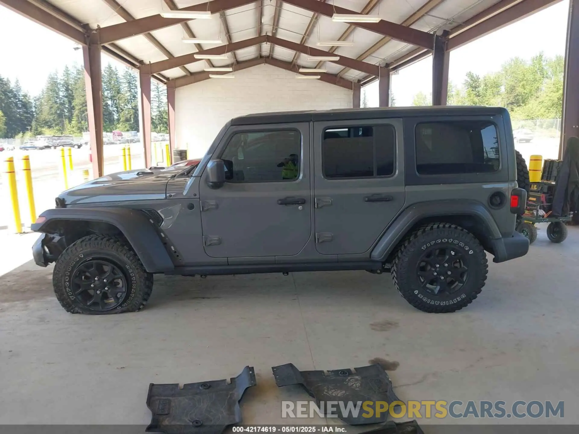 14 fotografías del automóvil dañado 1C4HJXDG6MW549236 JEEP WRANGLER UNLIMITED 2021