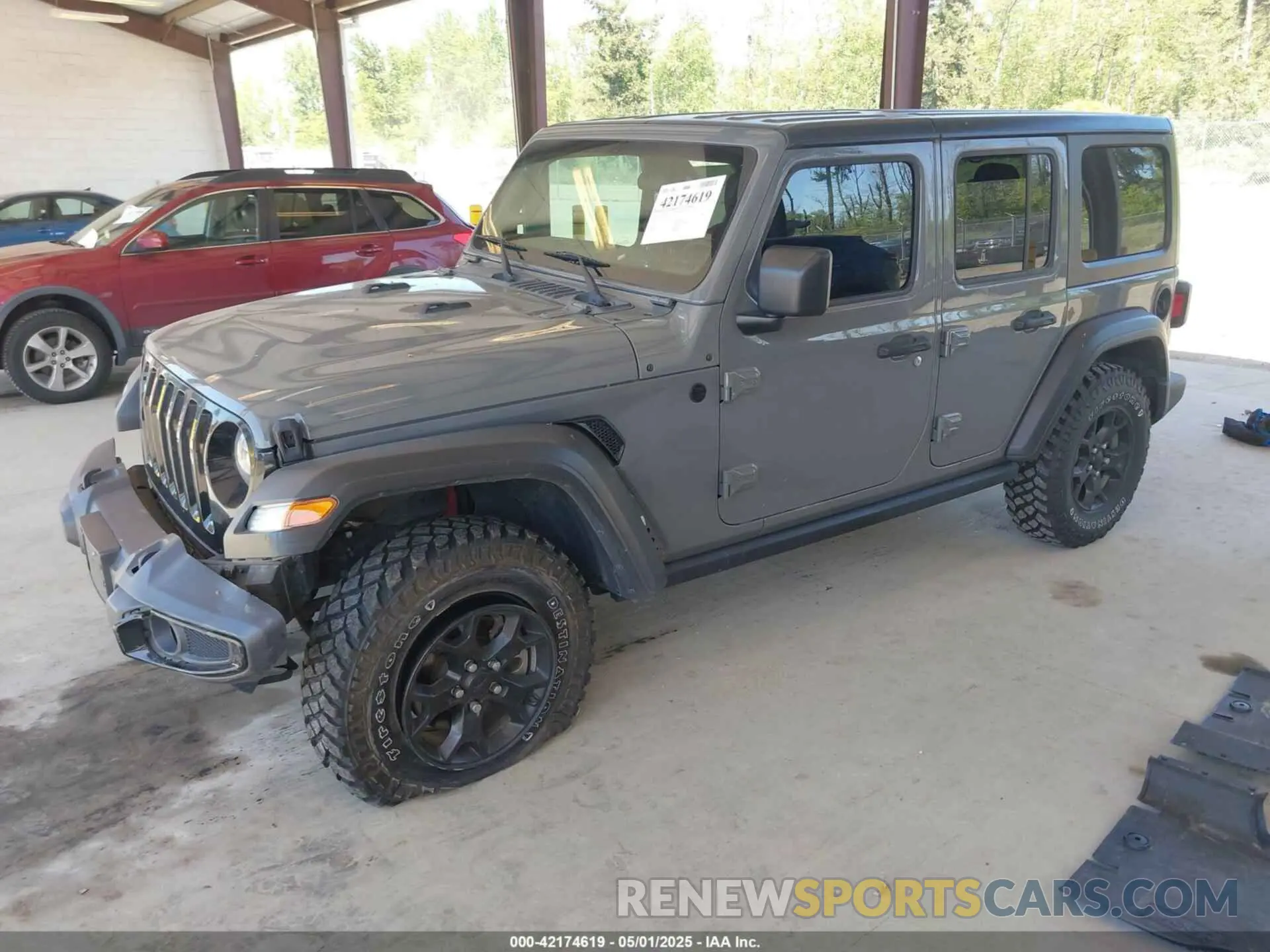 2 fotografías del automóvil dañado 1C4HJXDG6MW549236 JEEP WRANGLER UNLIMITED 2021