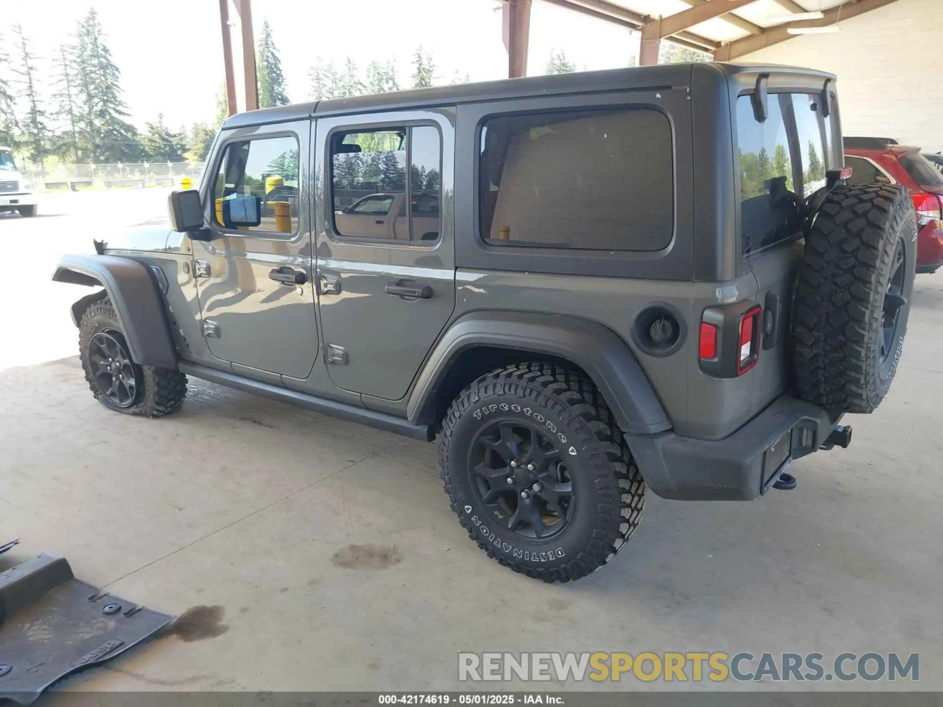 3 fotografías del automóvil dañado 1C4HJXDG6MW549236 JEEP WRANGLER UNLIMITED 2021