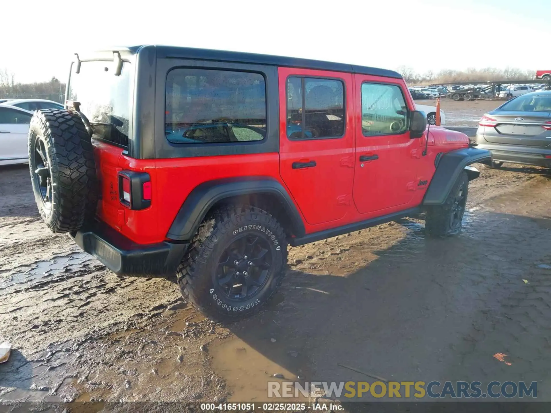 4 fotografías del automóvil dañado 1C4HJXDG6MW610228 JEEP WRANGLER UNLIMITED 2021
