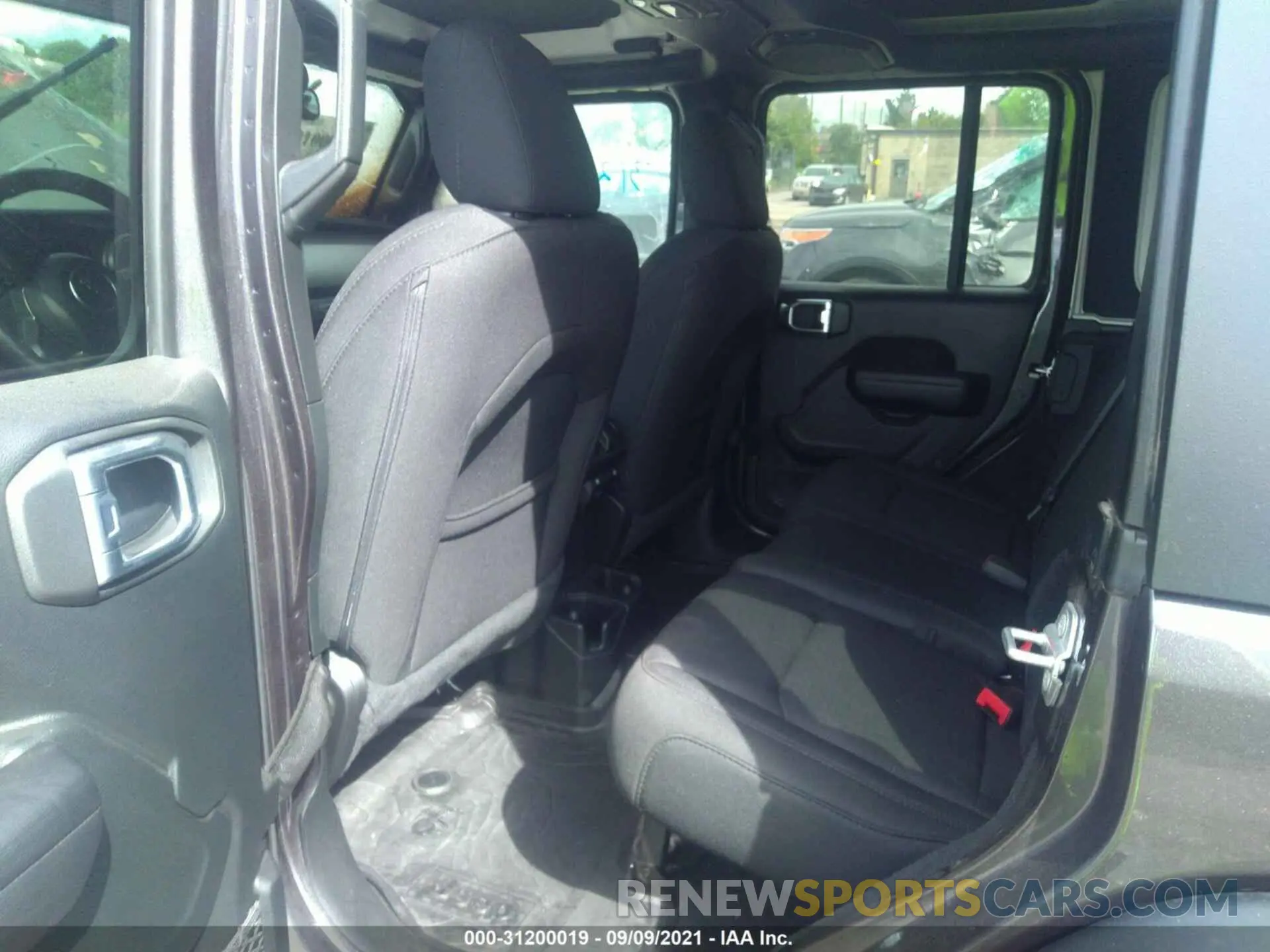 8 fotografías del automóvil dañado 1C4HJXDG9MW585597 JEEP WRANGLER UNLIMITED 2021