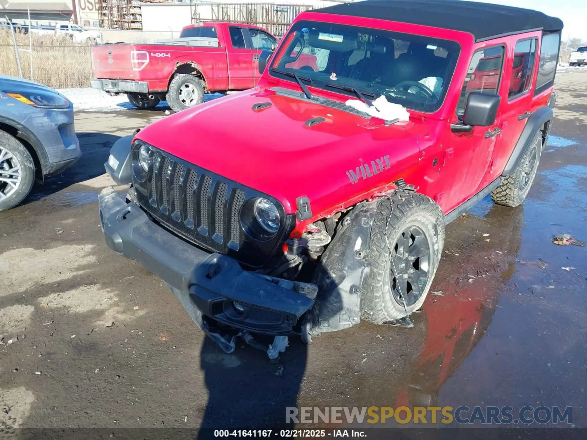 2 fotografías del automóvil dañado 1C4HJXDG9MW754873 JEEP WRANGLER UNLIMITED 2021